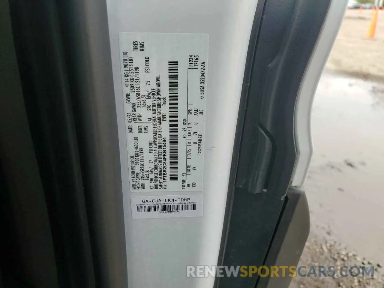 13 Photograph of a damaged car 1FTBR2C84PKB15484 FORD TRANSIT 2023