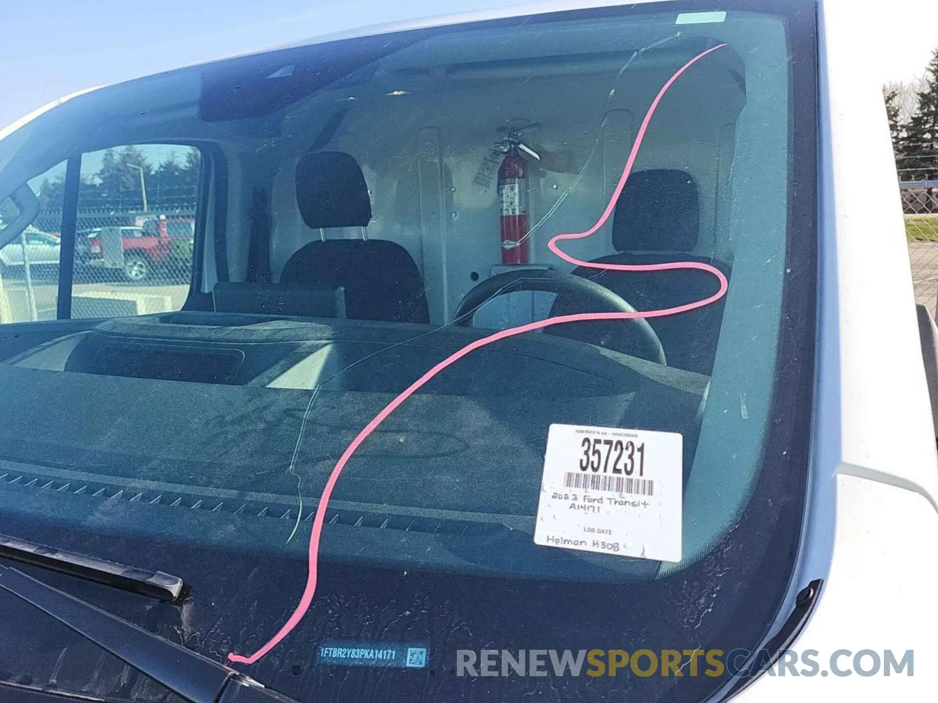 1 Photograph of a damaged car 1FTBR2Y83PKA14171 FORD TRANSIT 2023
