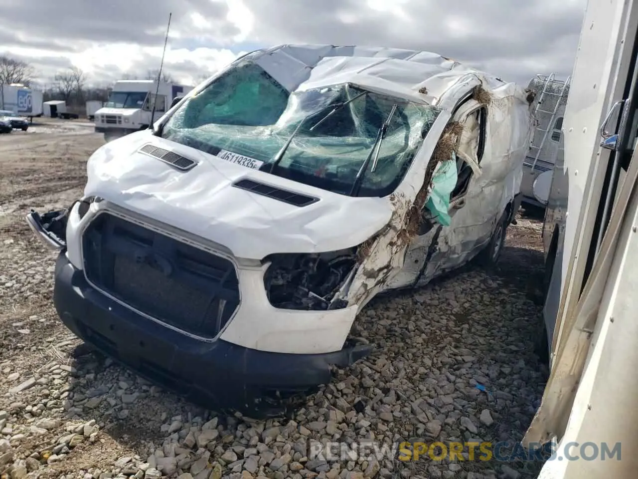 1 Photograph of a damaged car 1FTYE1Y80PKA95744 FORD TRANSIT 2023