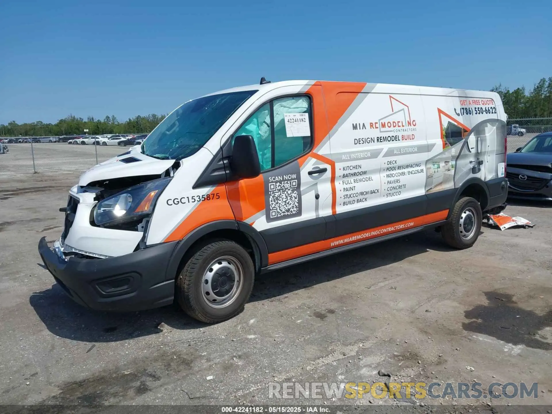 2 Фотография поврежденного автомобиля 1FTBR1Y80RKB59990 FORD TRANSIT 2024