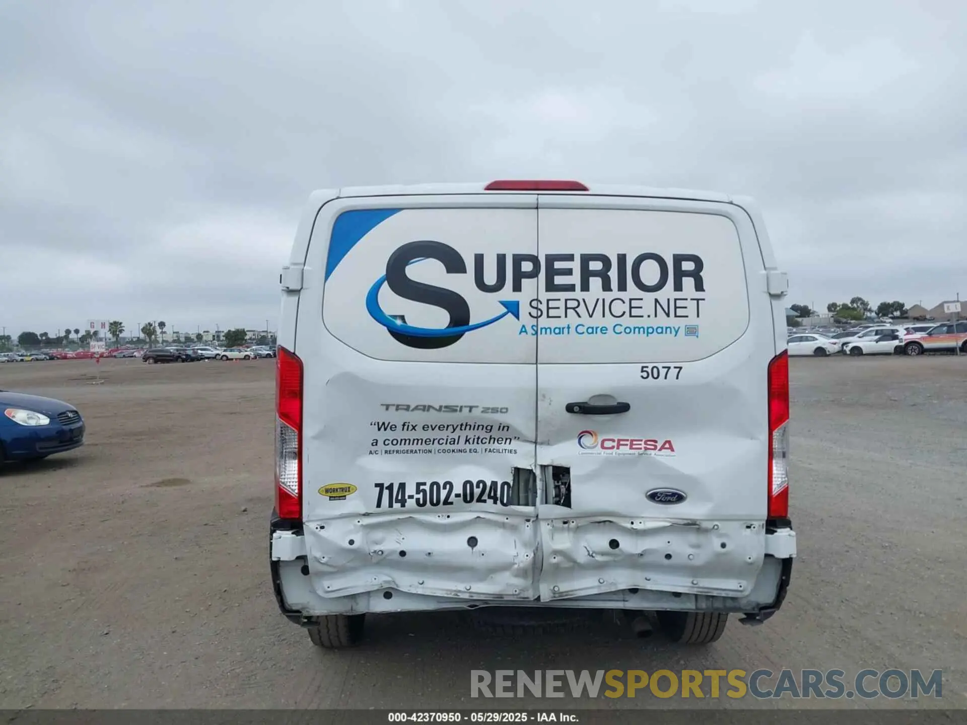 6 Фотография поврежденного автомобиля 1FTYR1ZM4KKB36594 FORD TRANSIT-250 2019