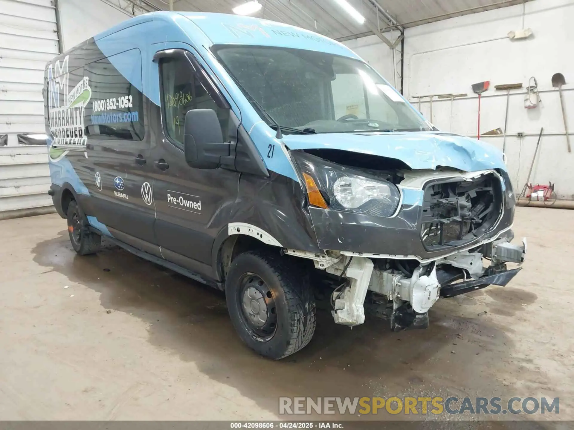 1 Фотография поврежденного автомобиля 1FTYR2CM0KKB66383 FORD TRANSIT-250 2019