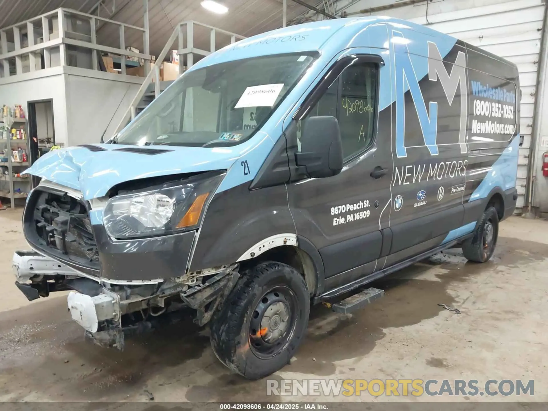 2 Фотография поврежденного автомобиля 1FTYR2CM0KKB66383 FORD TRANSIT-250 2019