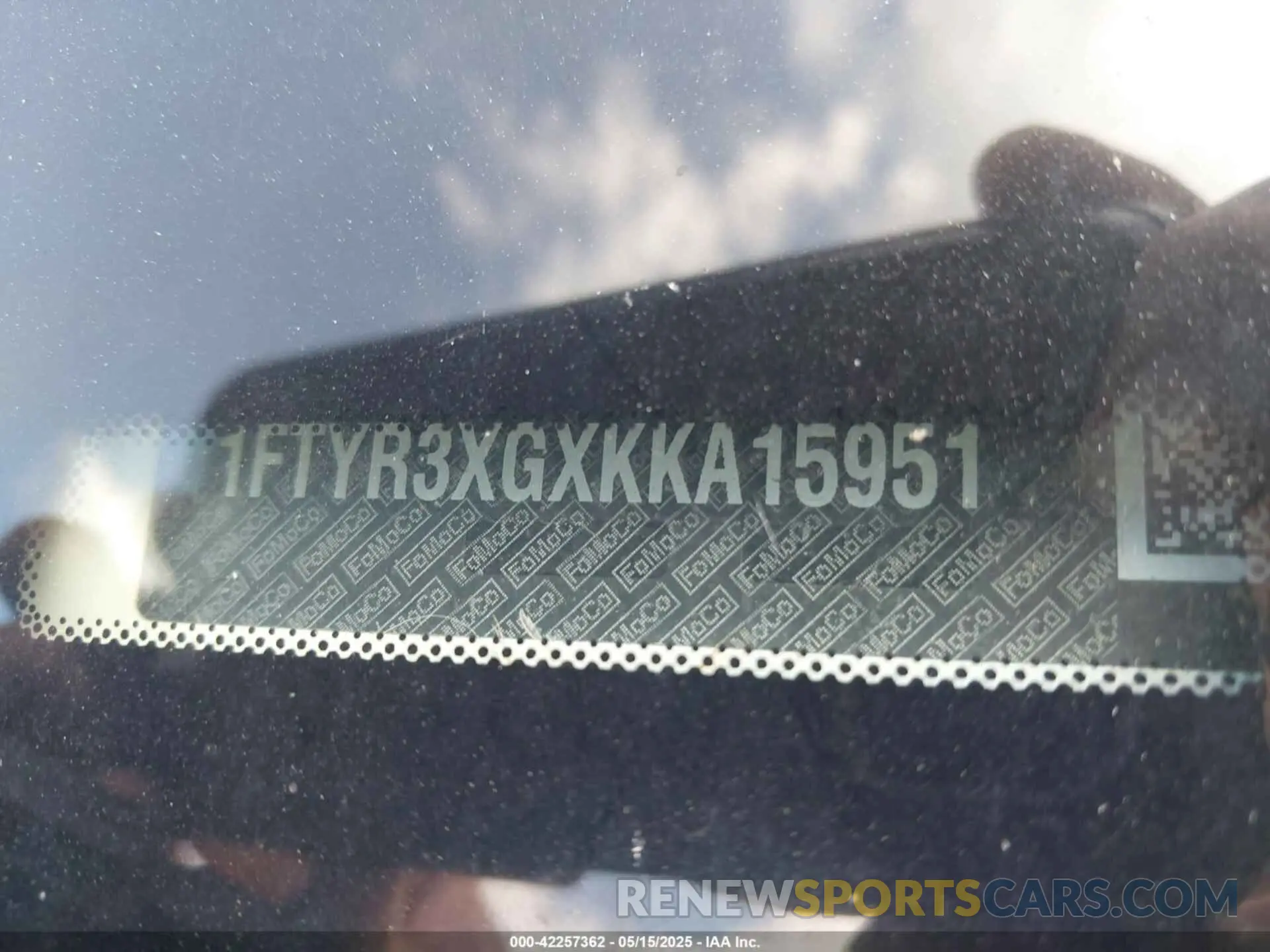 9 Photograph of a damaged car 1FTYR3XGXKKA15951 FORD TRANSIT-250 2019