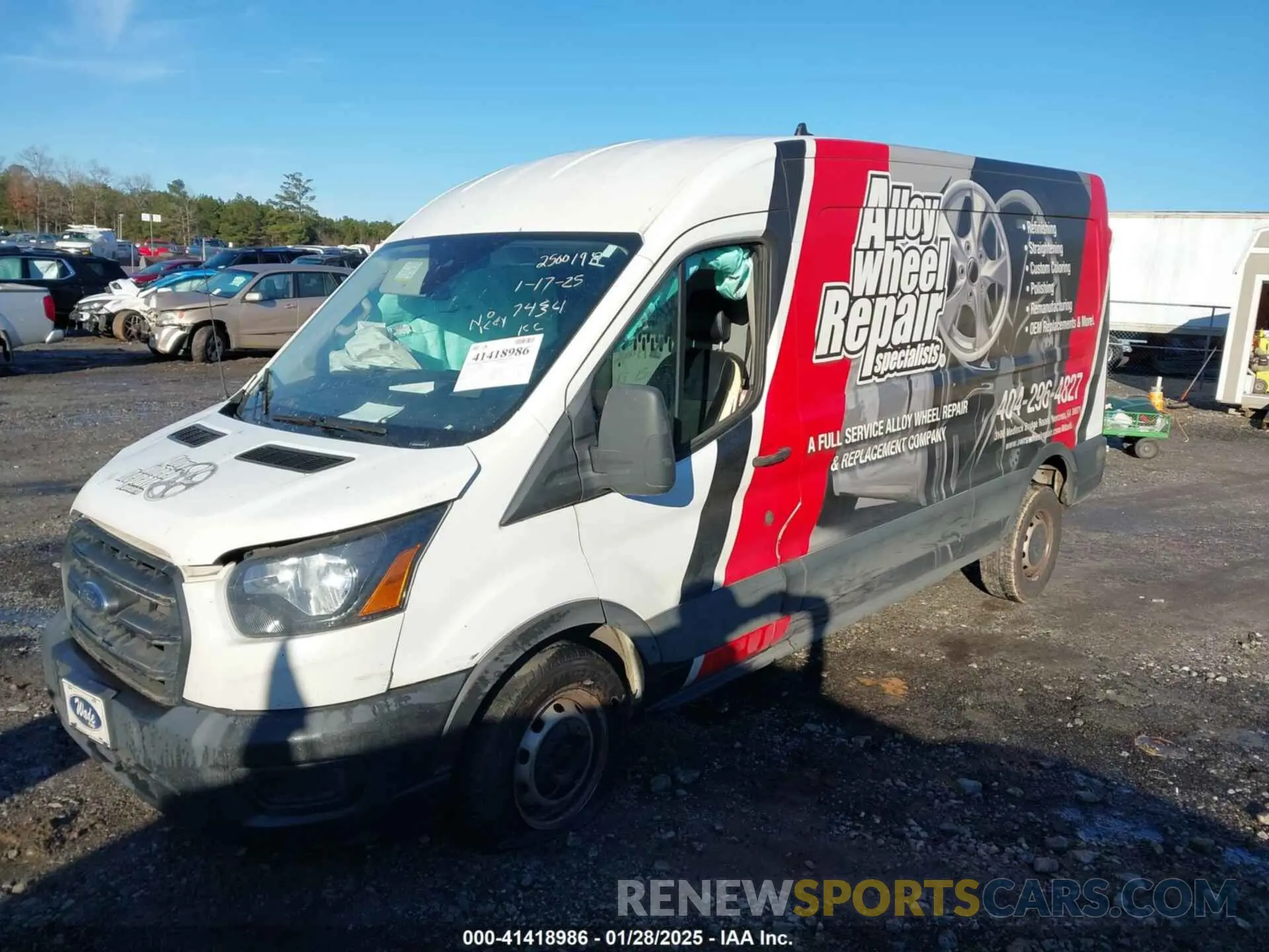 2 Фотография поврежденного автомобиля 1FTBR1C81LKB67434 FORD TRANSIT-250 2020