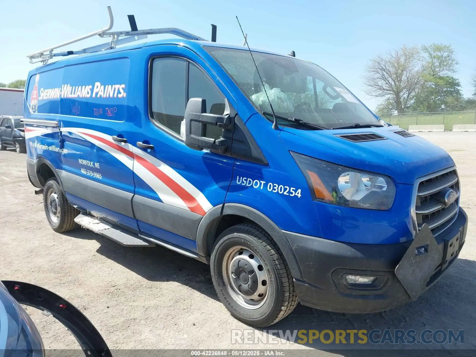 1 Photograph of a damaged car 1FTBR1Y81LKA88080 FORD TRANSIT-250 2020