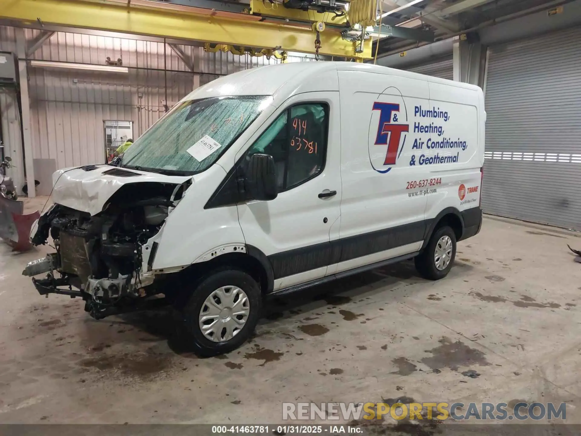2 Фотография поврежденного автомобиля 1FTBR1C82MKA29712 FORD TRANSIT-250 2021