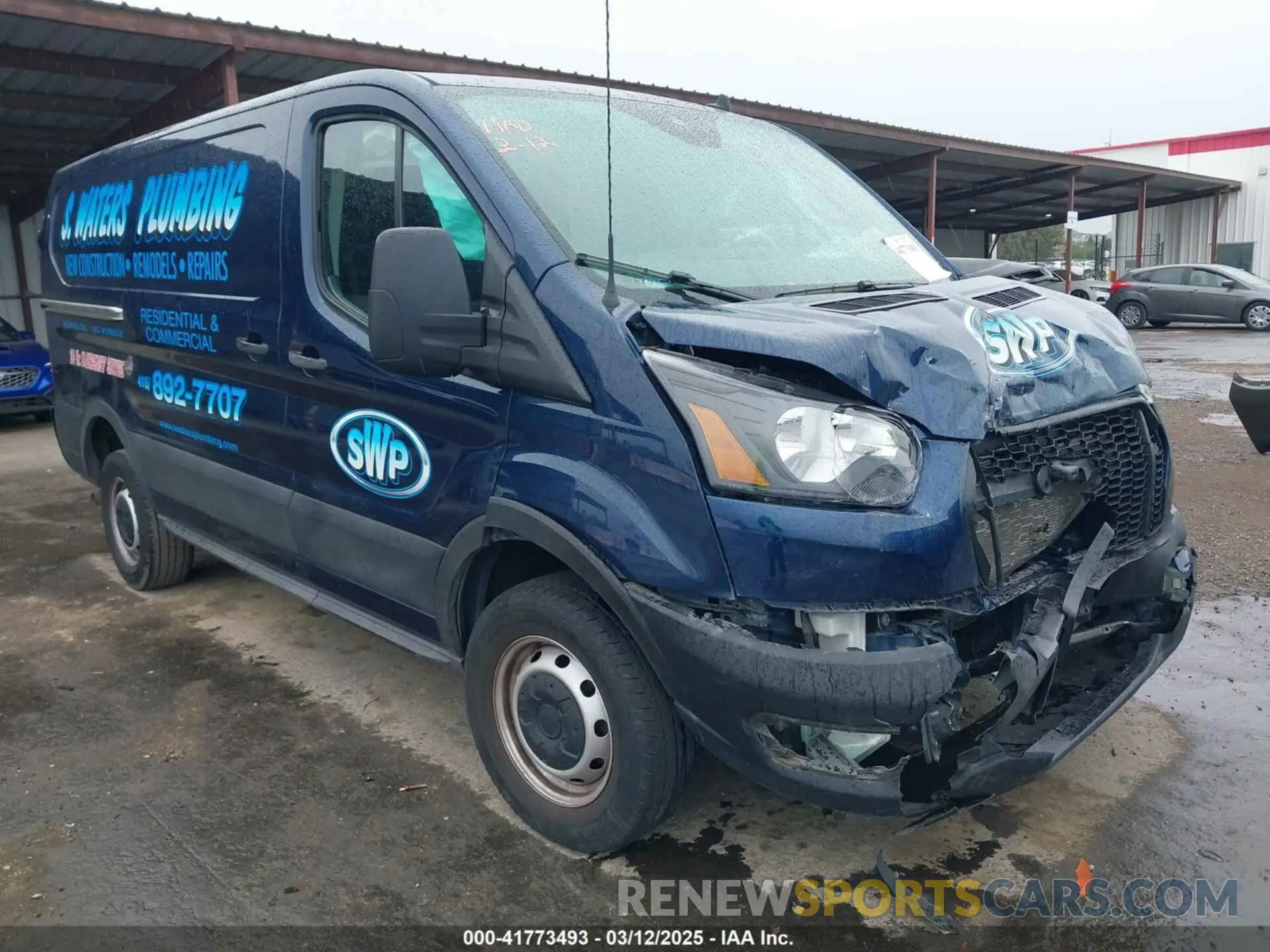 1 Photograph of a damaged car 1FTBR1Y80MKA12125 FORD TRANSIT-250 2021