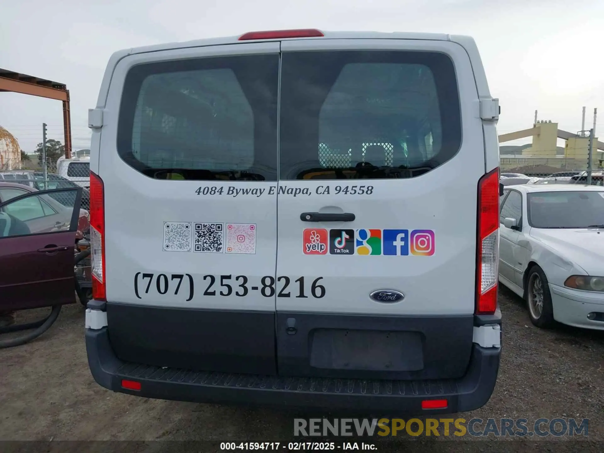 16 Photograph of a damaged car 1FTBR1Y81MKA25014 FORD TRANSIT-250 2021