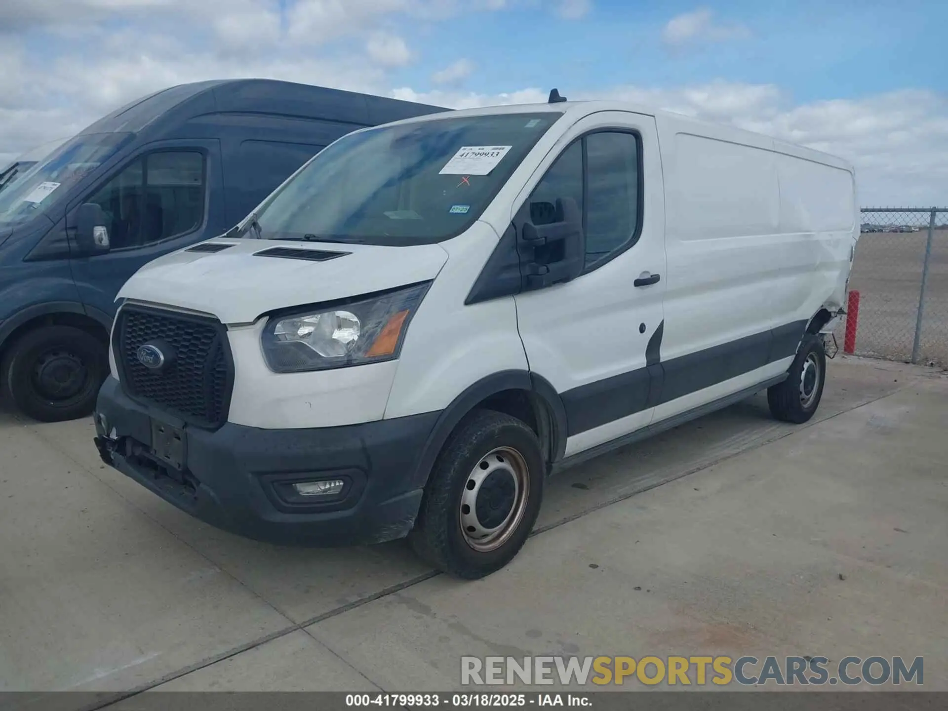 2 Photograph of a damaged car 1FTBR1Y84MKA41093 FORD TRANSIT-250 2021