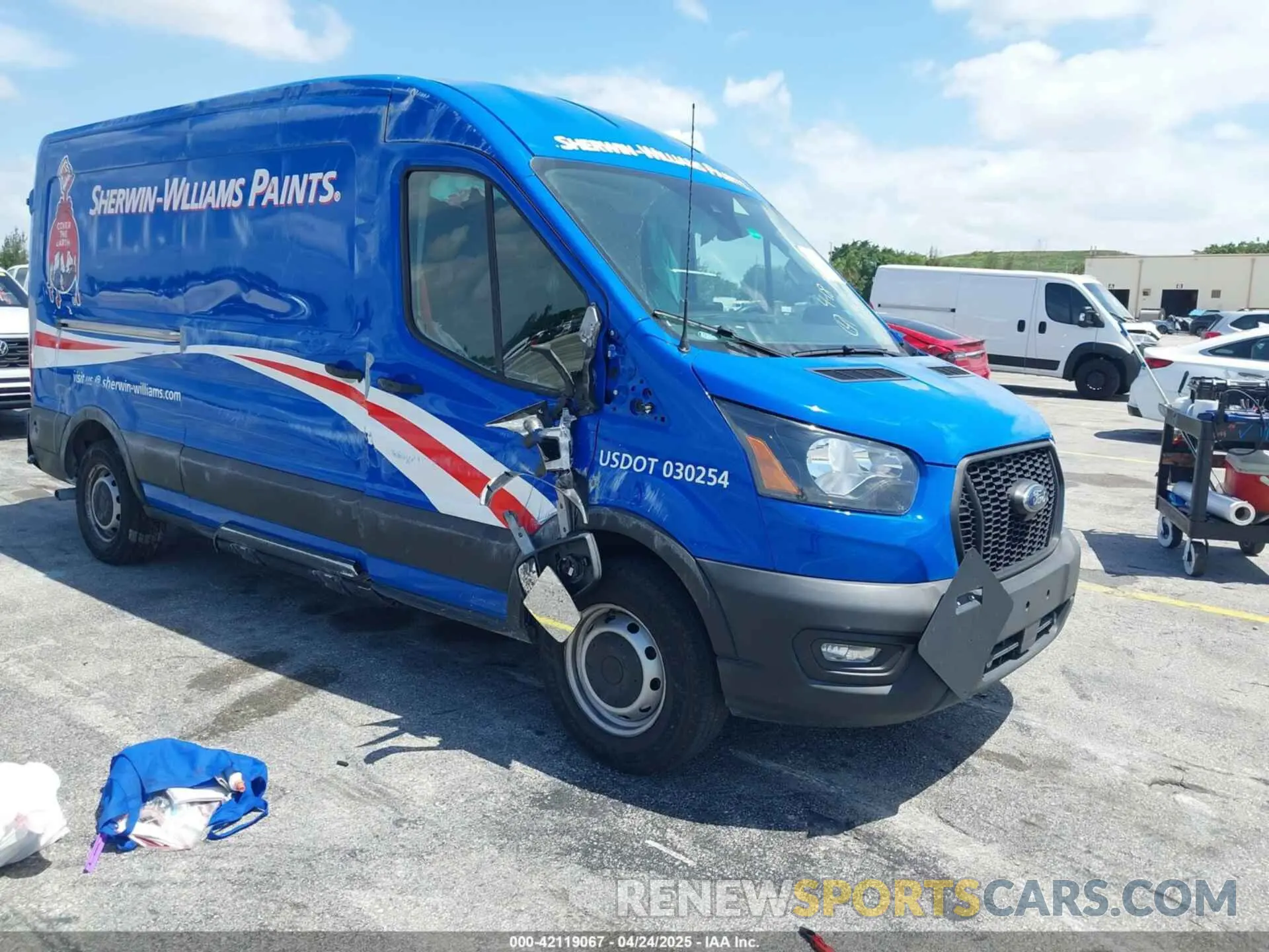 1 Photograph of a damaged car 1FTBR1C8XNKA09449 FORD TRANSIT-250 2022
