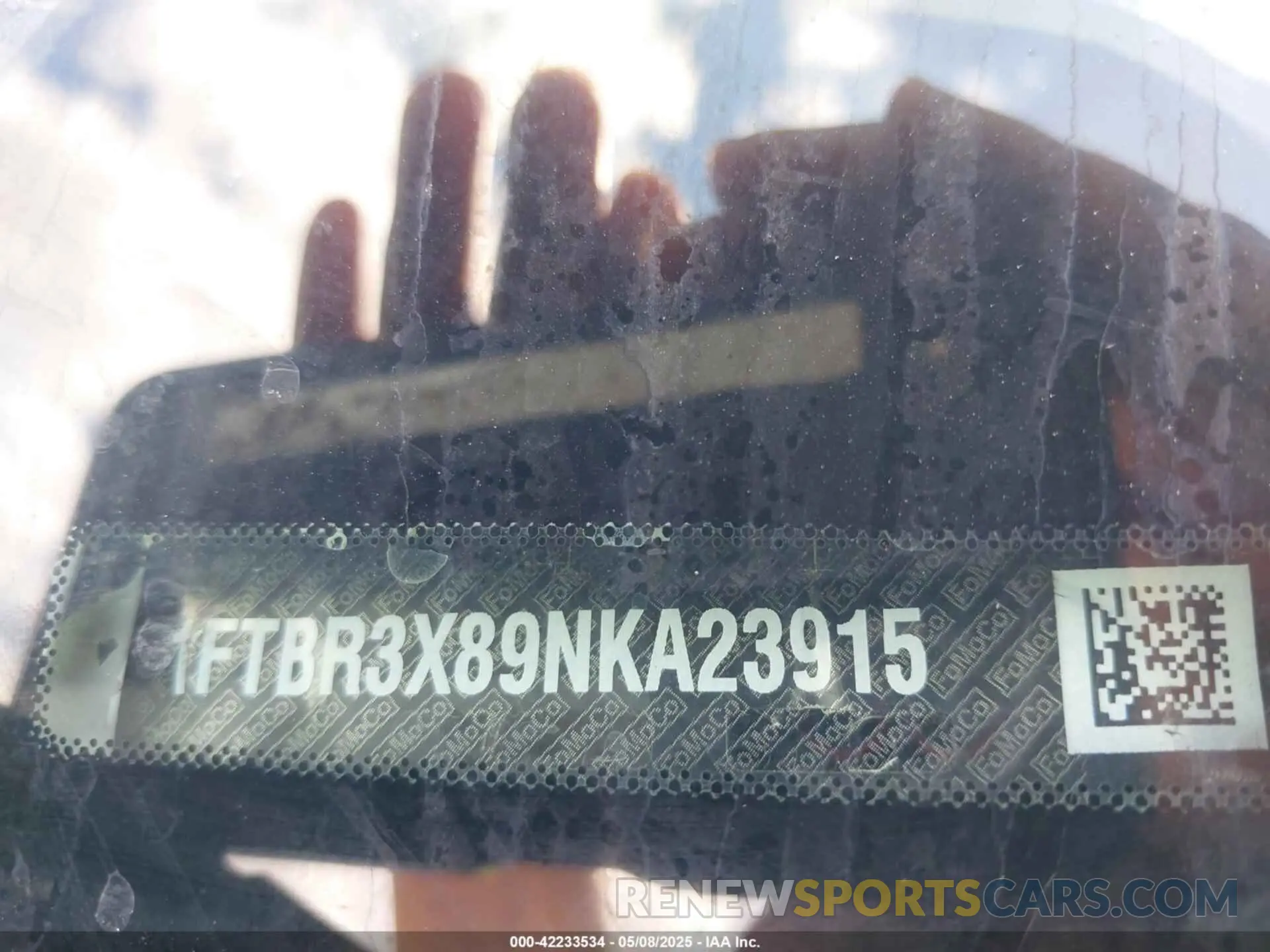 9 Фотография поврежденного автомобиля 1FTBR3X89NKA23915 FORD TRANSIT-250 CARGO VAN 2022