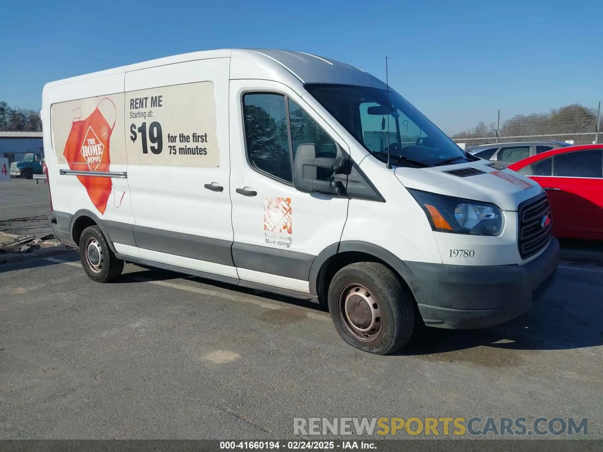 1 Photograph of a damaged car 1FTBW2CM5KKB73053 FORD TRANSIT-350 2019