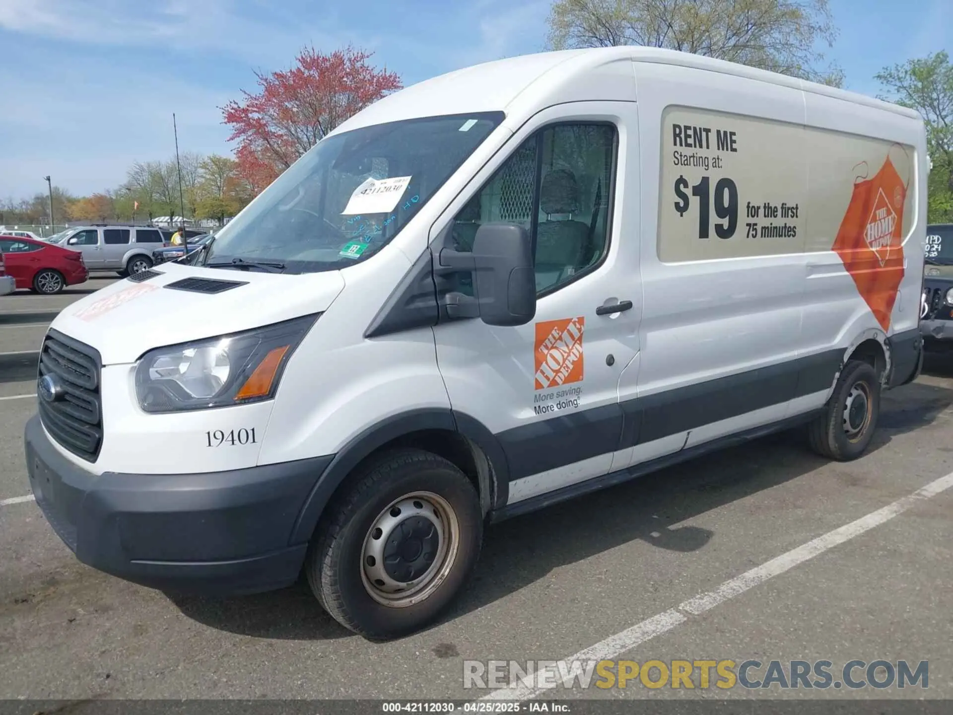 2 Photograph of a damaged car 1FTBW2CM8KKA50329 FORD TRANSIT-350 2019