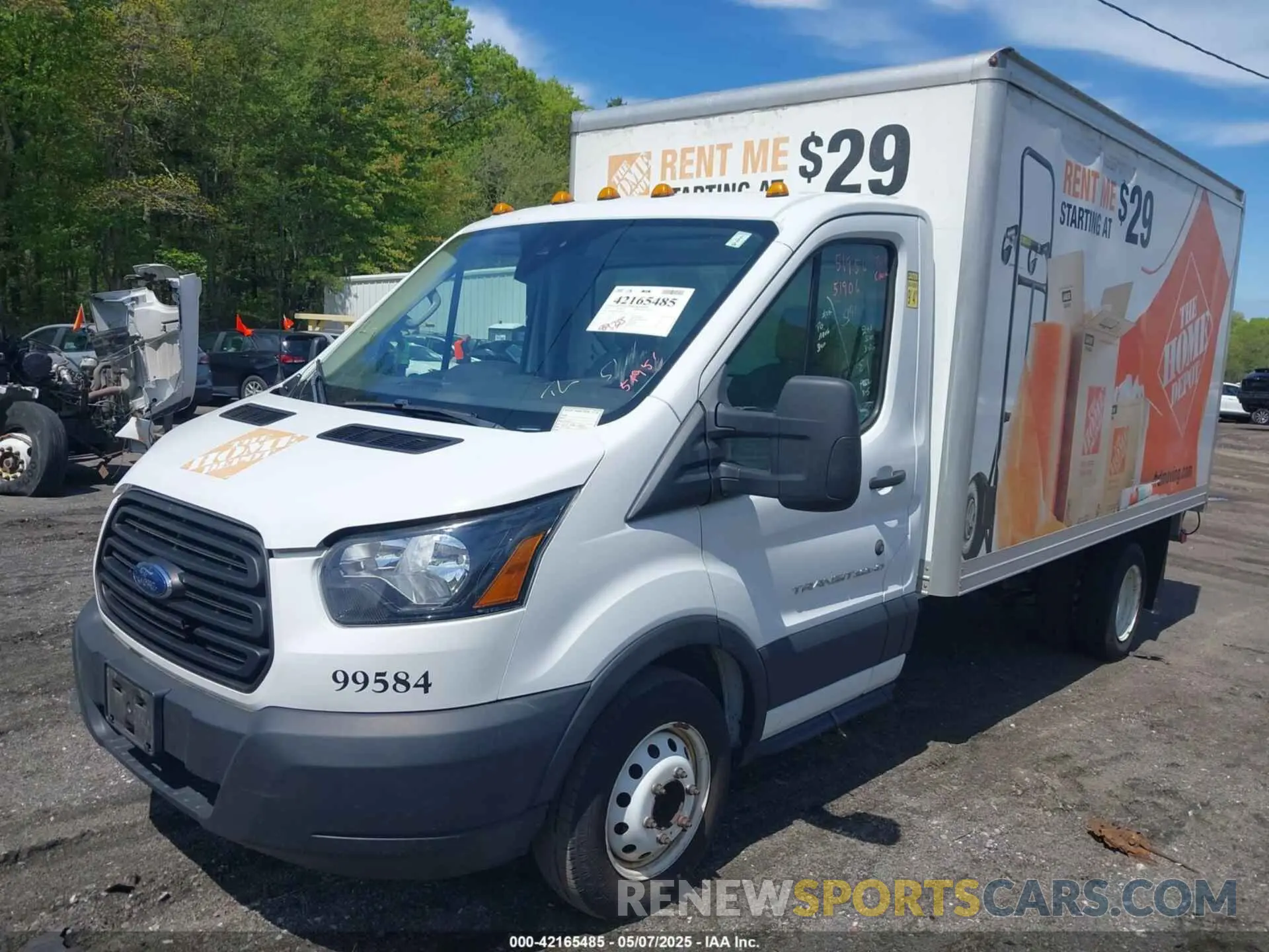 2 Photograph of a damaged car 1FDBF8ZM1KKA86028 FORD TRANSIT-350 CAB 2019