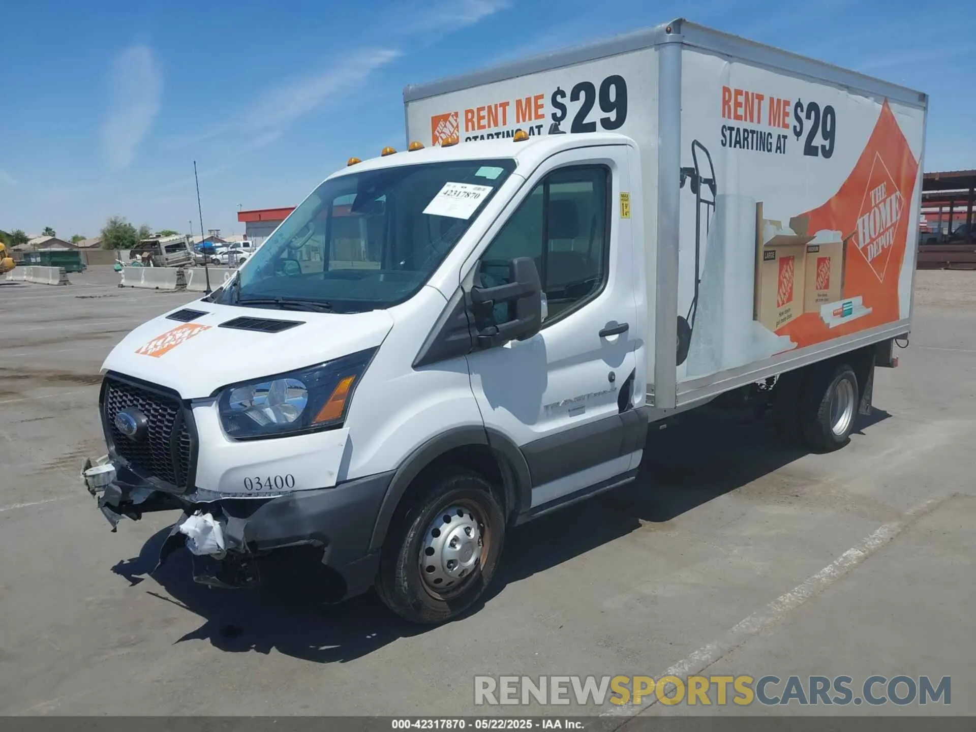 2 Photograph of a damaged car 1FDBF6ZGXPKA14105 FORD TRANSIT-350 CAB 2023