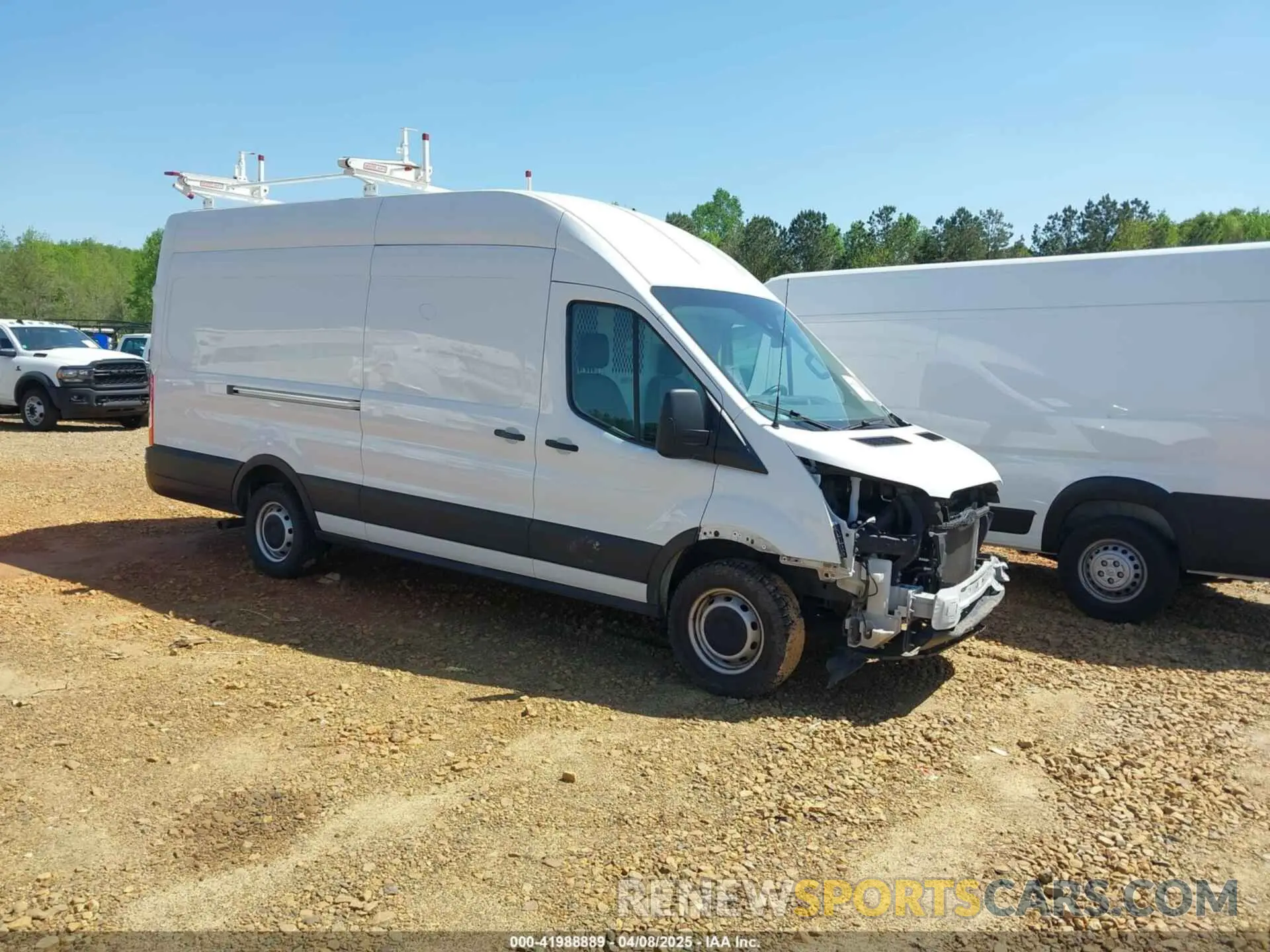 1 Photograph of a damaged car 1FTBW3X88MKA42155 FORD TRANSIT-350 CARGO VAN 2021