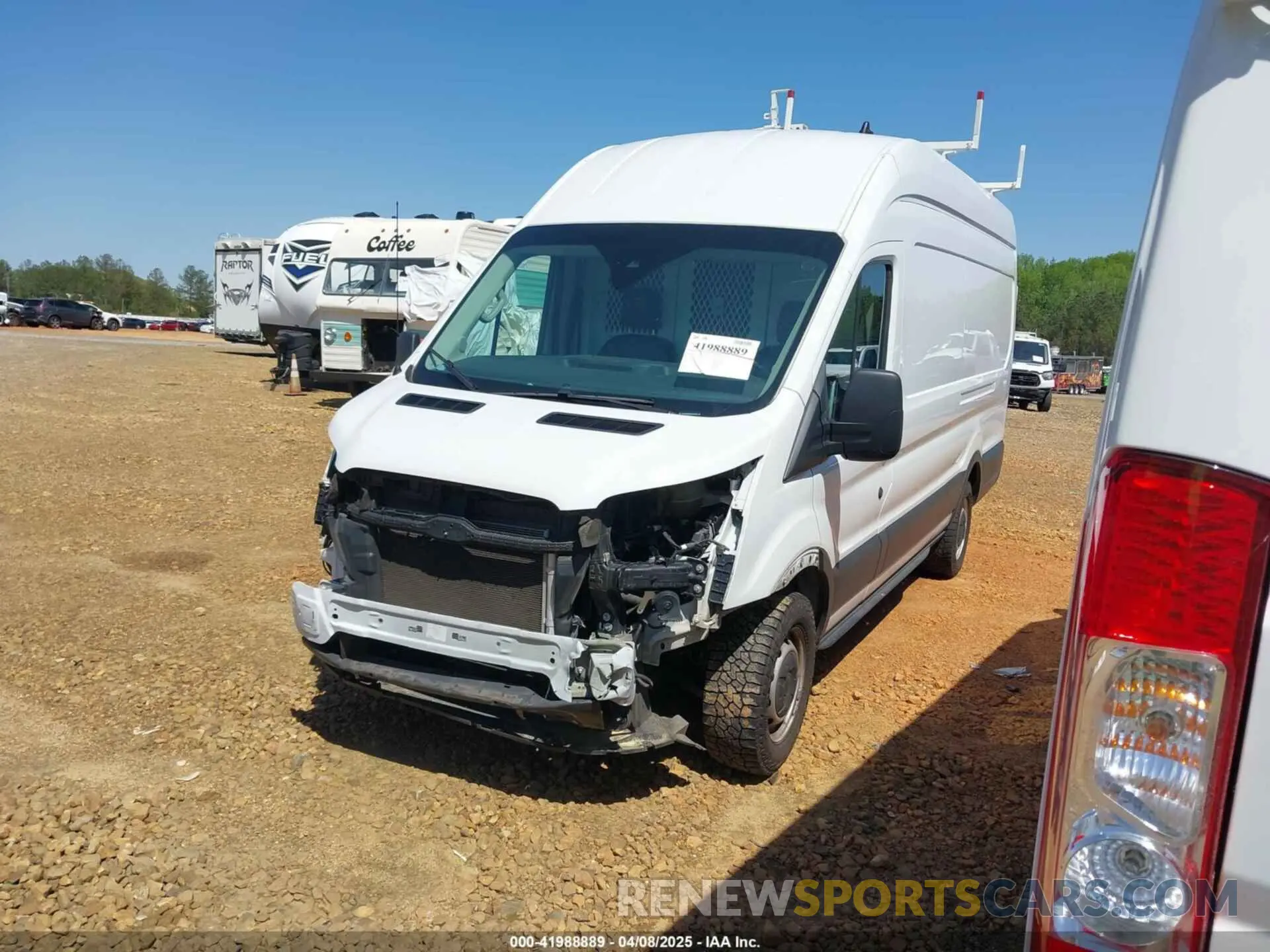 2 Photograph of a damaged car 1FTBW3X88MKA42155 FORD TRANSIT-350 CARGO VAN 2021