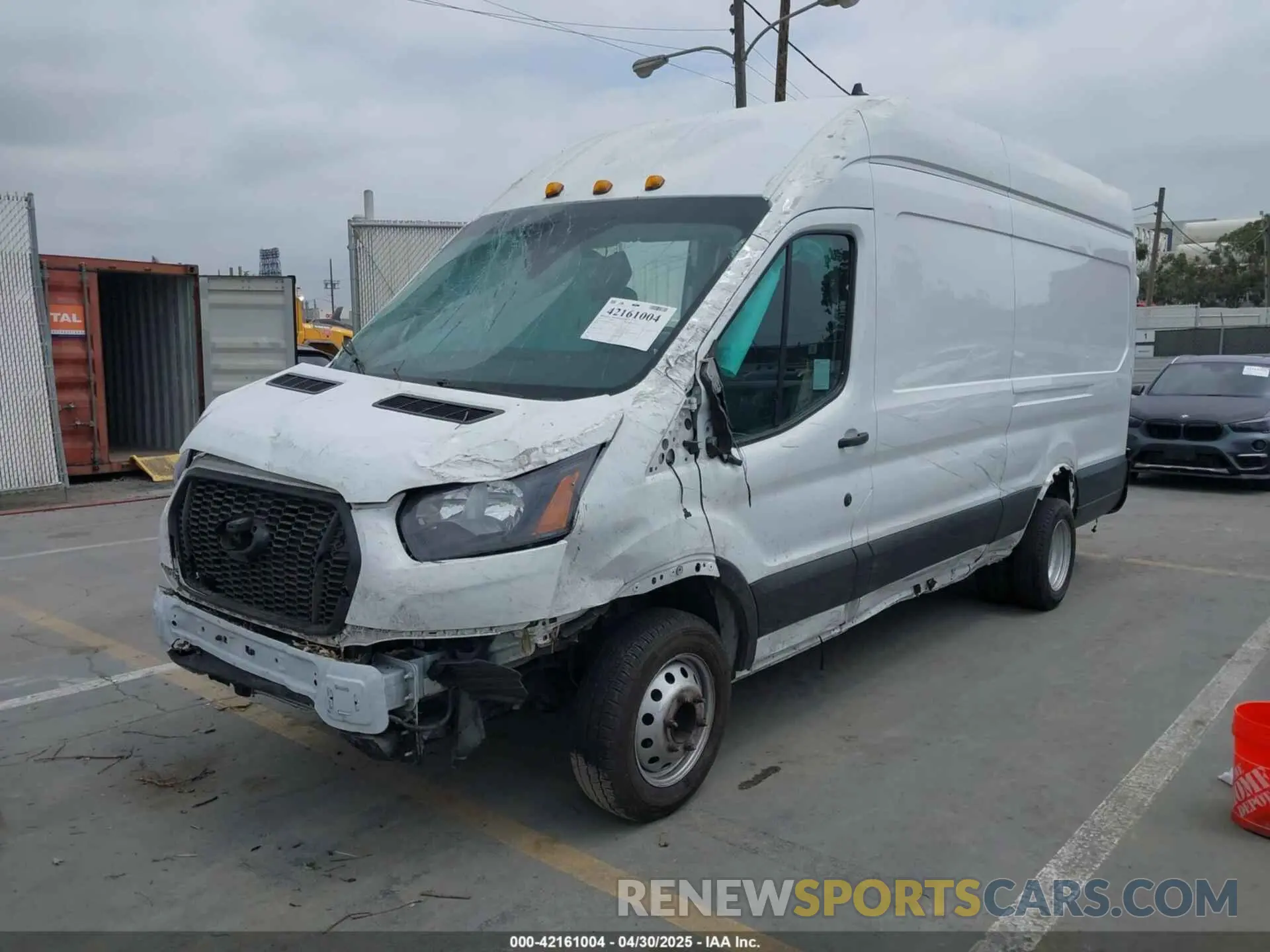 2 Photograph of a damaged car 1FTBF4XG3NKA44975 FORD TRANSIT-350 CARGO VAN 2022