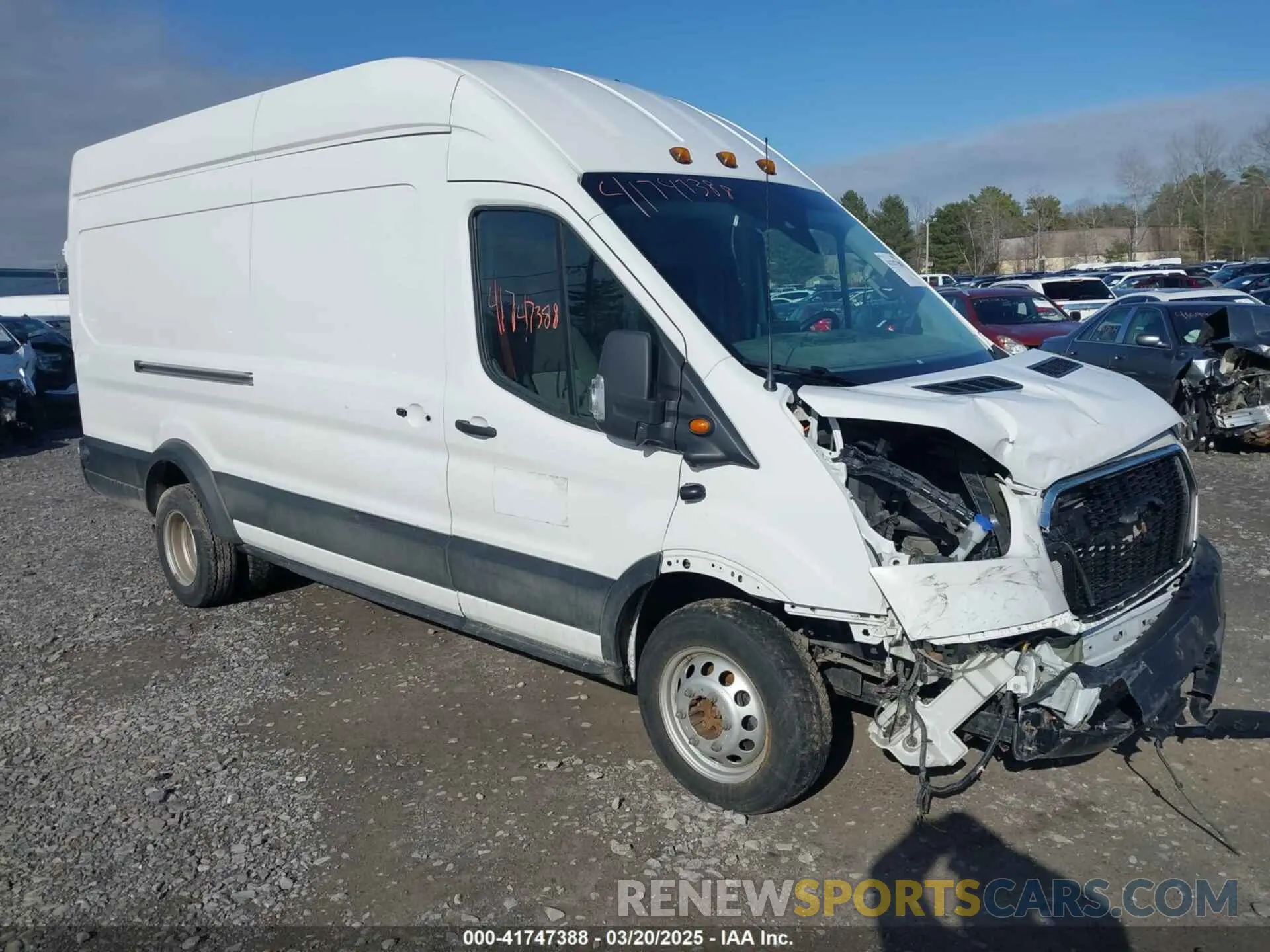 1 Photograph of a damaged car 1FTRU8UG0NKA66738 FORD TRANSIT-350 CARGO VAN 2022