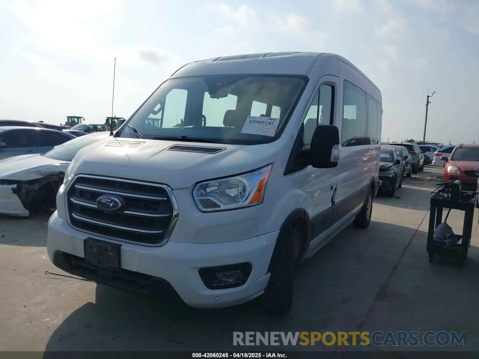 2 Photograph of a damaged car 1FBAX2C81LKA42607 FORD TRANSIT-350 PASSENGER VAN 2020