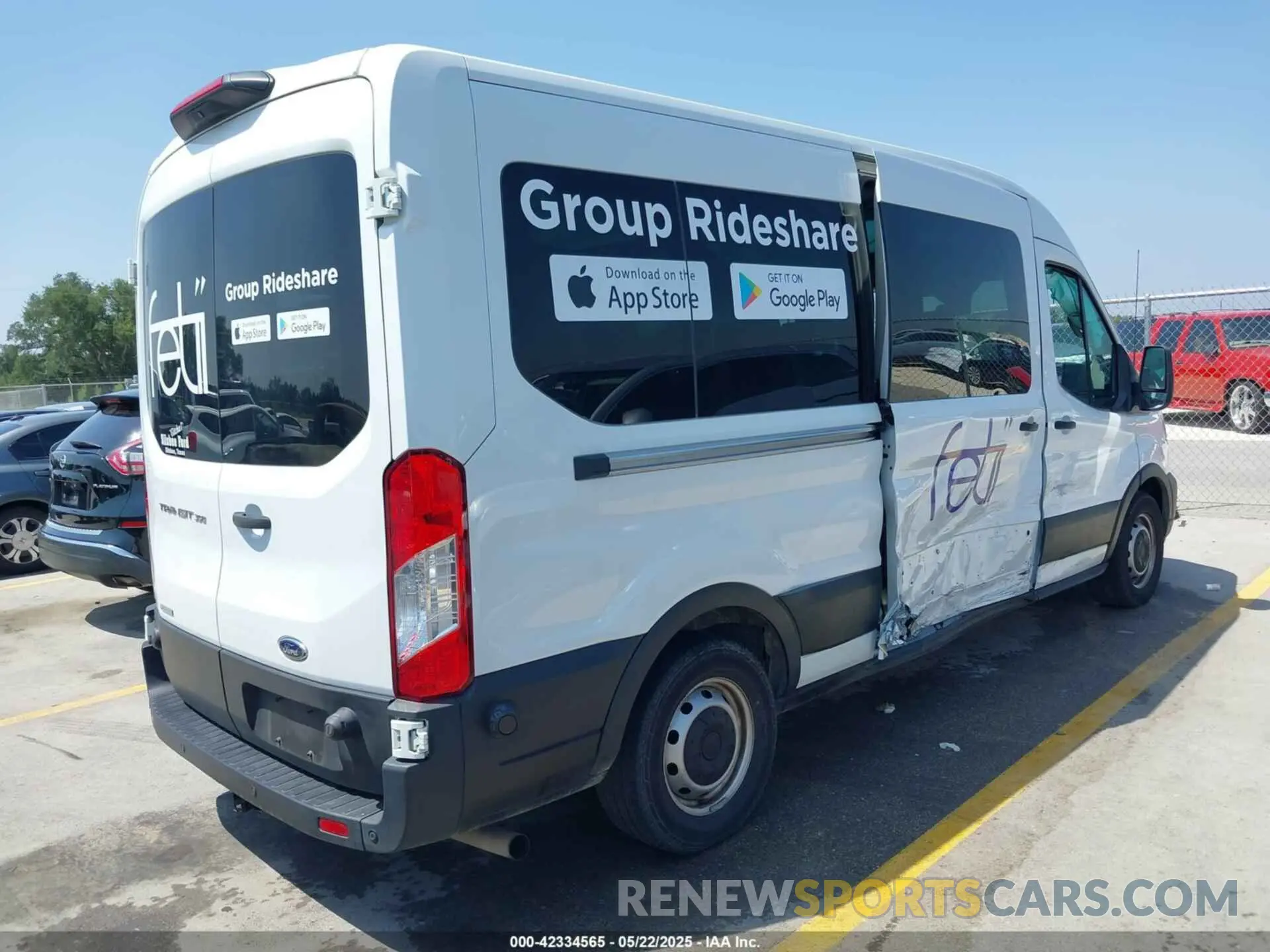 4 Фотография поврежденного автомобиля 1FBAX2CG7LKB42783 FORD TRANSIT-350 PASSENGER VAN 2020