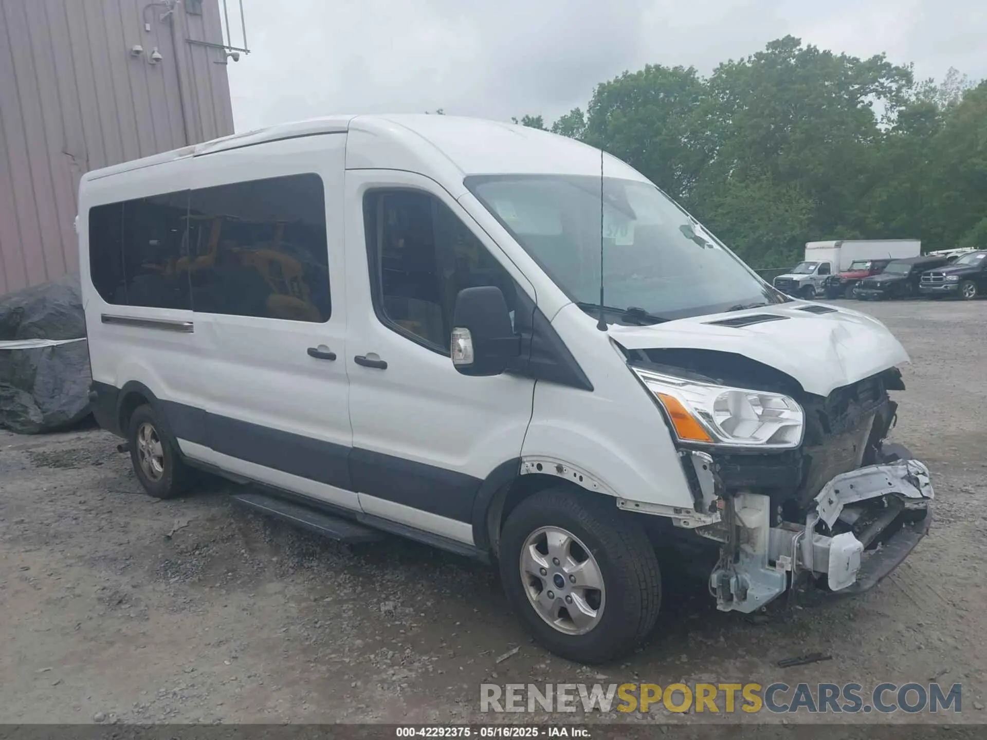 1 Photograph of a damaged car 1FBAX2CG9LKA95093 FORD TRANSIT-350 PASSENGER VAN 2020