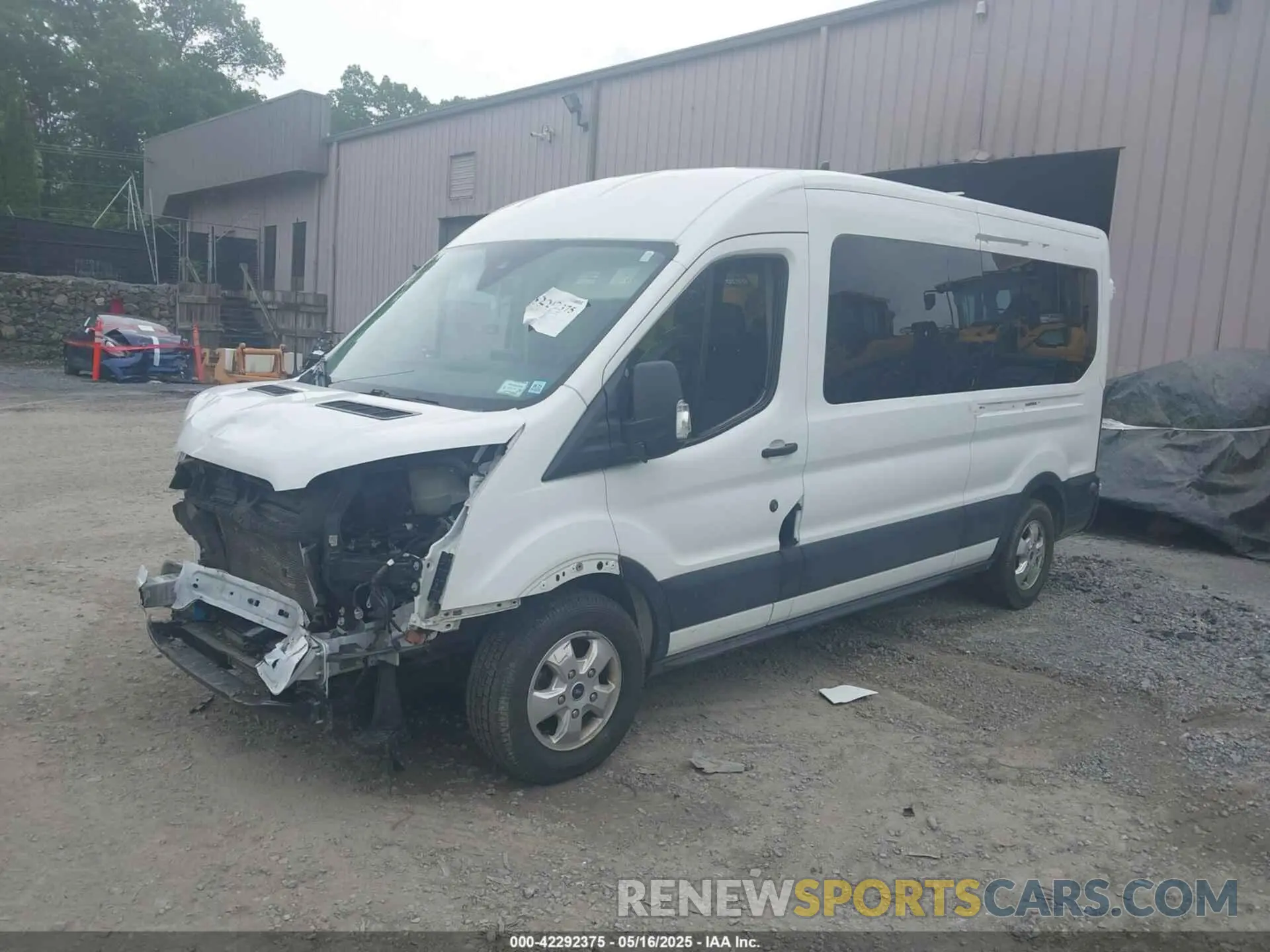 2 Photograph of a damaged car 1FBAX2CG9LKA95093 FORD TRANSIT-350 PASSENGER VAN 2020