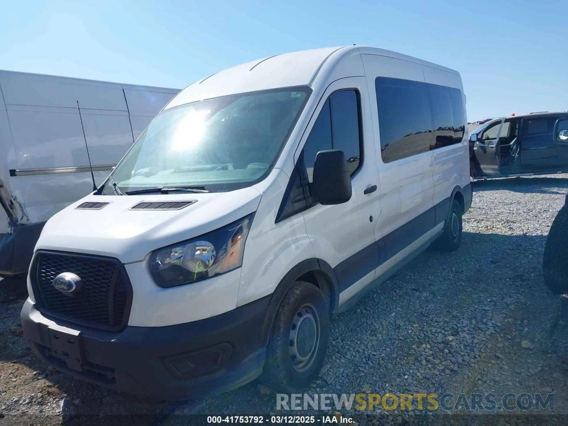 2 Photograph of a damaged car 1FBAX2C82NKA59550 FORD TRANSIT-350 PASSENGER VAN 2022