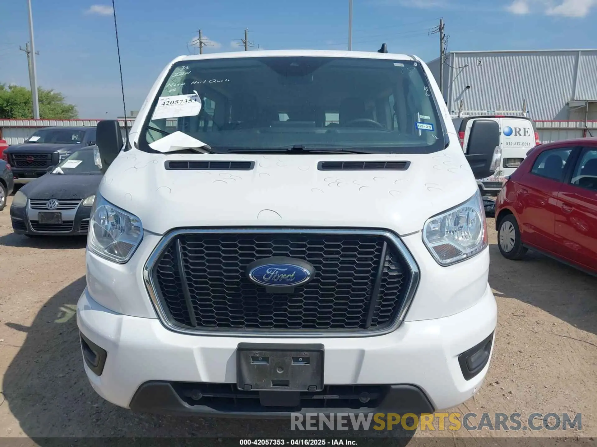 12 Photograph of a damaged car 1FBAX2Y82NKA44247 FORD TRANSIT-350 PASSENGER VAN 2022