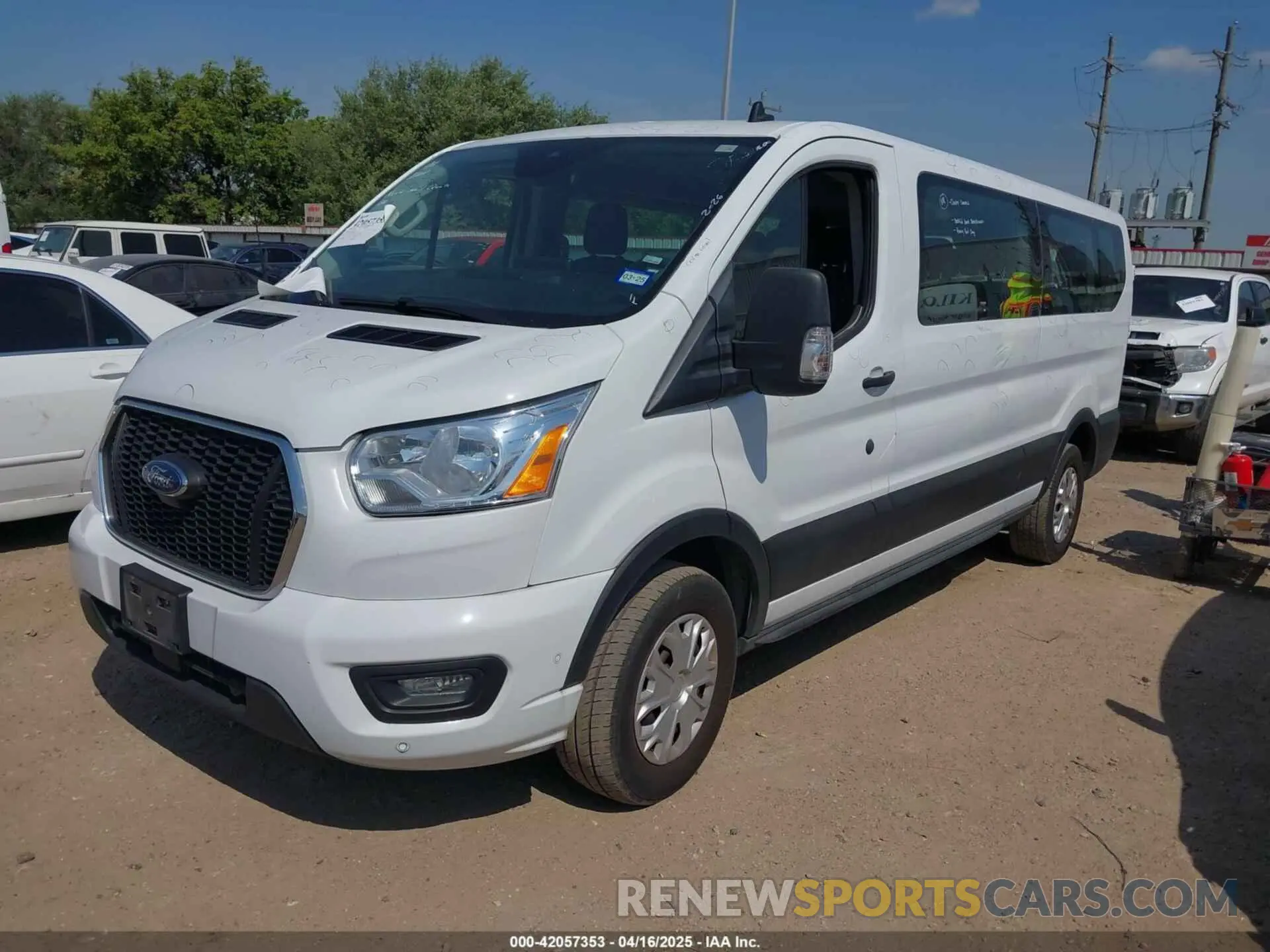 2 Photograph of a damaged car 1FBAX2Y82NKA44247 FORD TRANSIT-350 PASSENGER VAN 2022