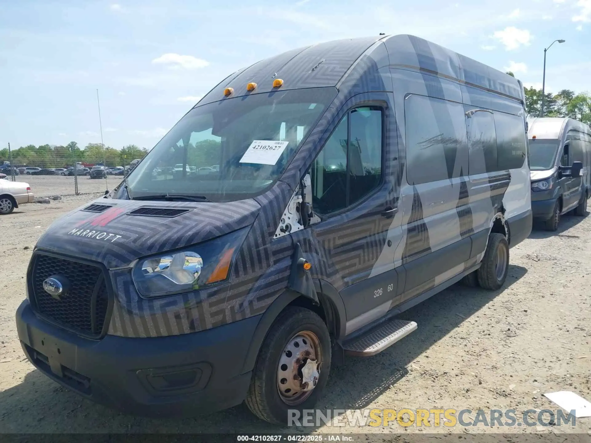 2 Фотография поврежденного автомобиля 1FDVU4X87NKA02817 FORD TRANSIT-350 PASSENGER VAN 2022