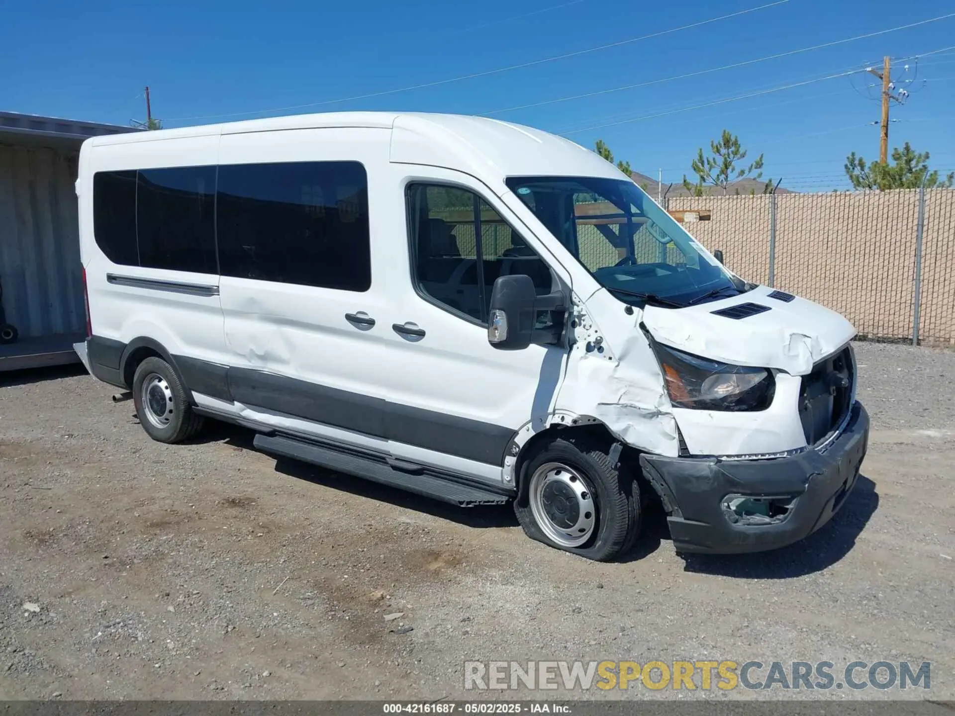 1 Photograph of a damaged car 1FBAX2C88PKC01760 FORD TRANSIT-350 PASSENGER VAN 2023