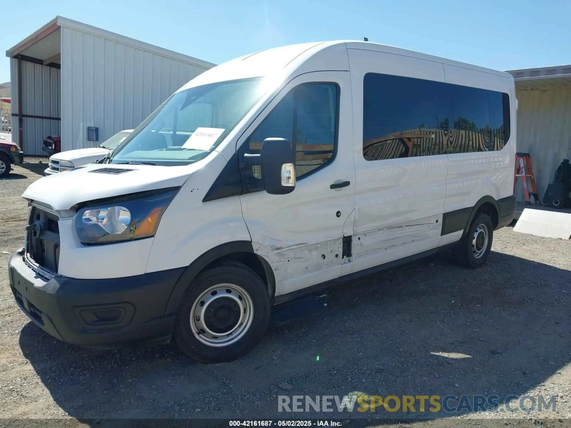 2 Photograph of a damaged car 1FBAX2C88PKC01760 FORD TRANSIT-350 PASSENGER VAN 2023