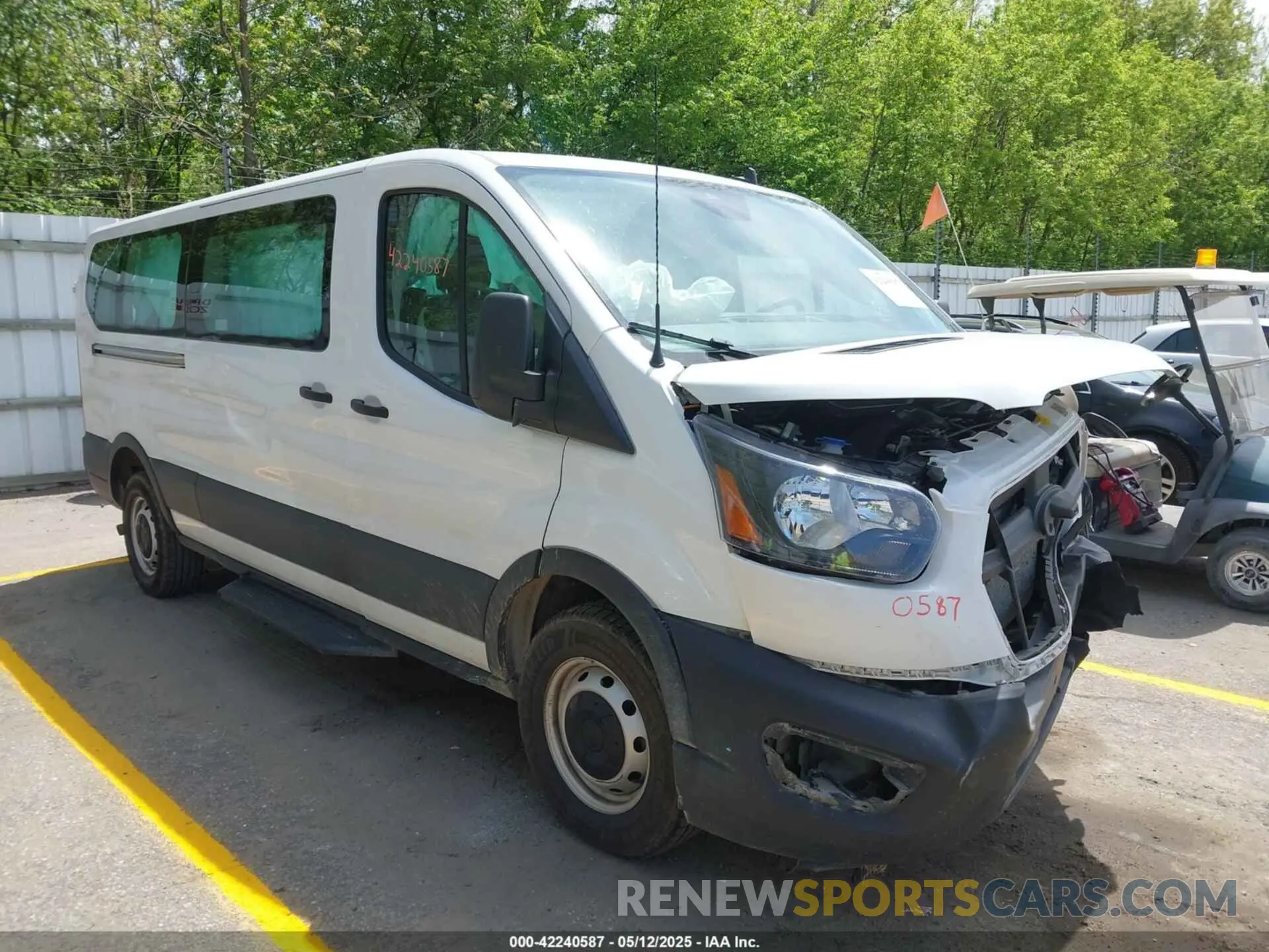 1 Фотография поврежденного автомобиля 1FBAX2Y82PKA55722 FORD TRANSIT-350 PASSENGER VAN 2023