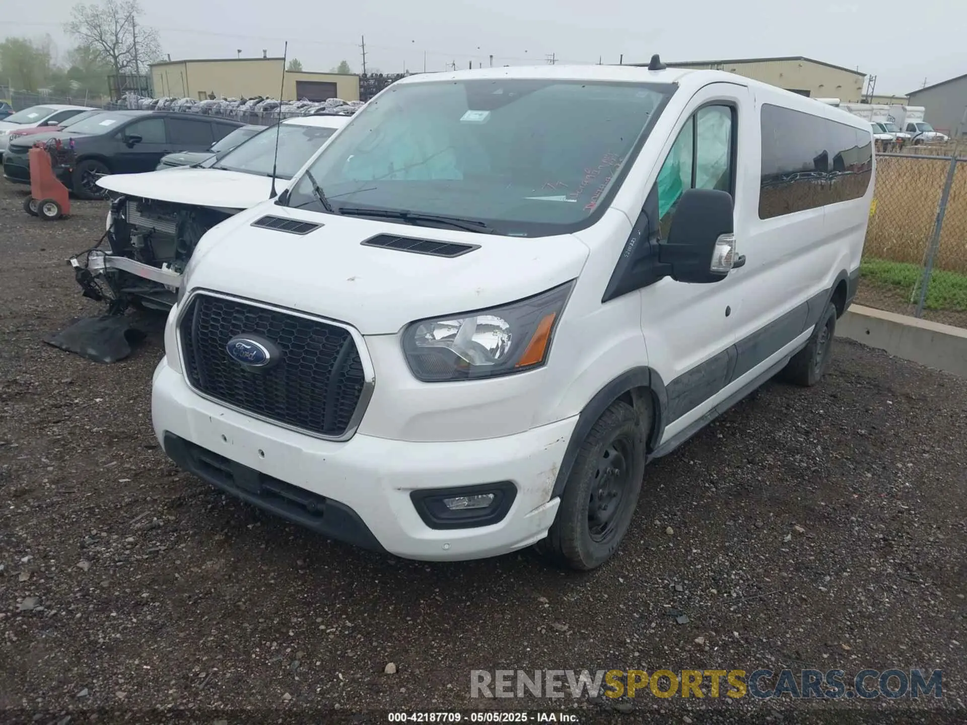 2 Photograph of a damaged car 1FBAX2YG1PKA92302 FORD TRANSIT-350 PASSENGER VAN 2023