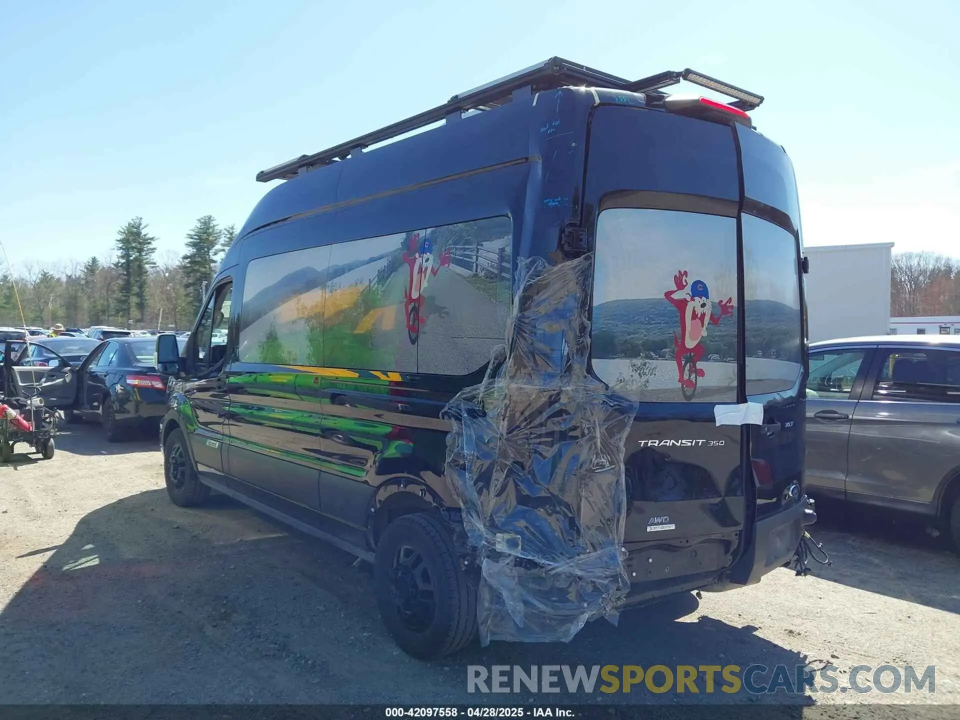 3 Фотография поврежденного автомобиля 1FBAX9XG7PKA21972 FORD TRANSIT-350 PASSENGER VAN 2023