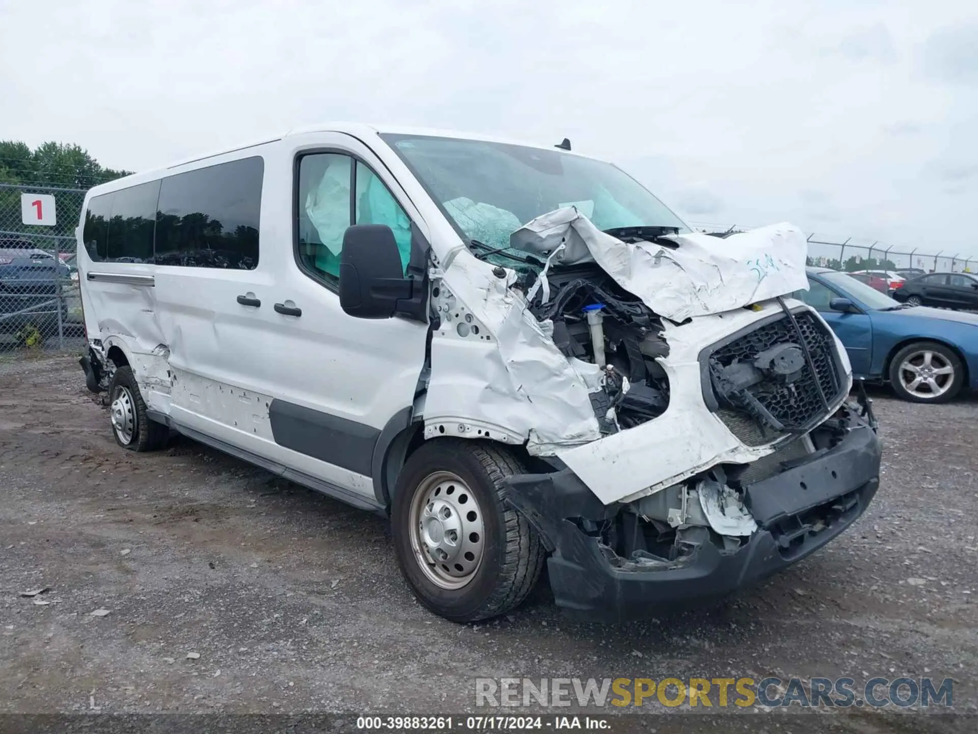 1 Photograph of a damaged car 1FBAX9Y83PKC08567 FORD TRANSIT-350 PASSENGER VAN 2023