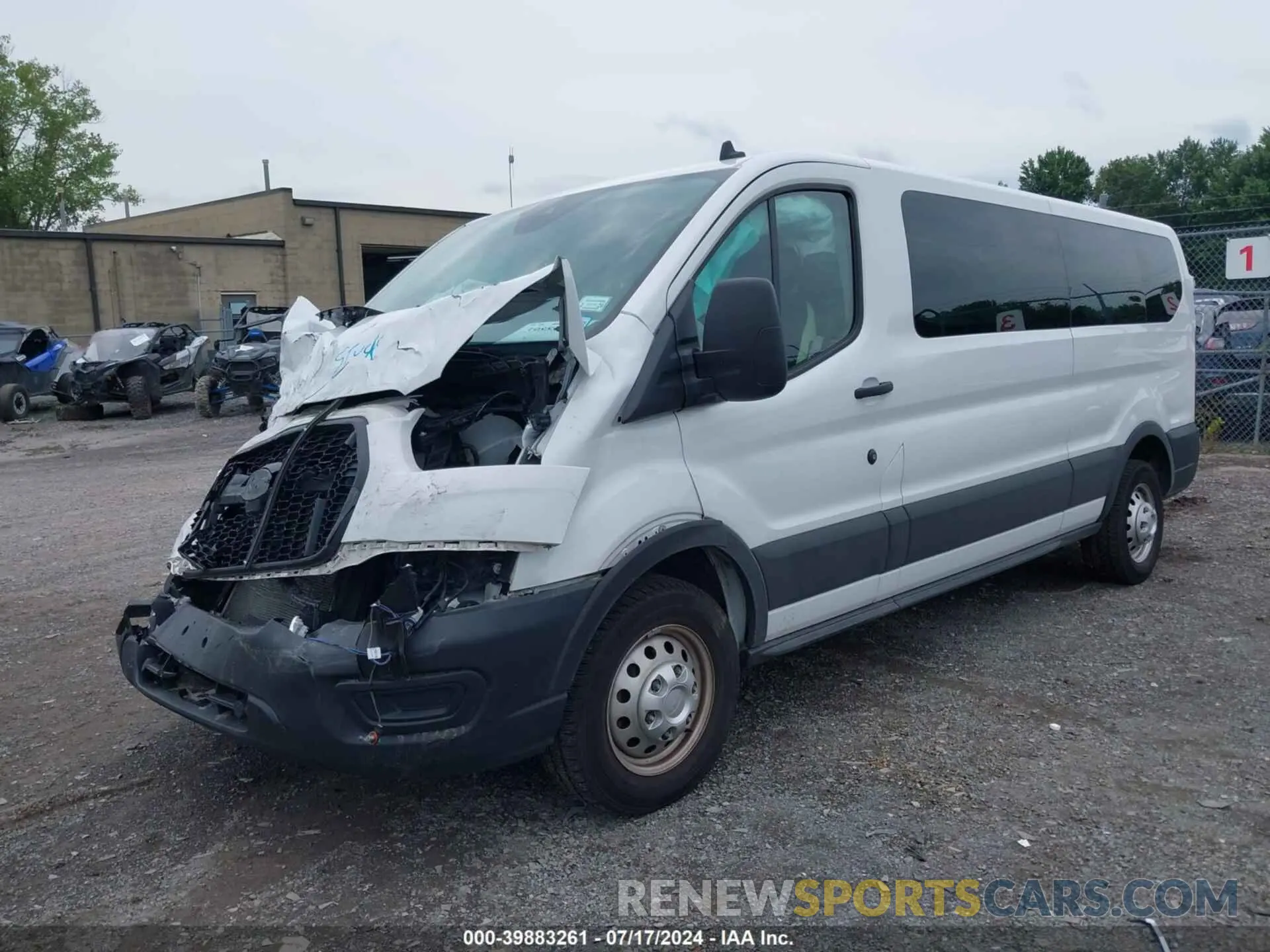 2 Photograph of a damaged car 1FBAX9Y83PKC08567 FORD TRANSIT-350 PASSENGER VAN 2023