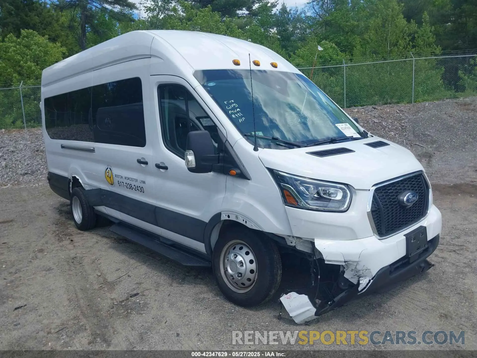 1 Photograph of a damaged car 1FBVU4X8XPKB18931 FORD TRANSIT-350 PASSENGER VAN 2023
