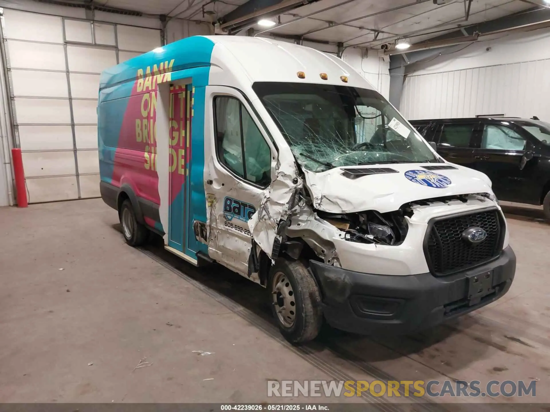 1 Photograph of a damaged car 1FDVU4XG8PKB00331 FORD TRANSIT-350 PASSENGER VAN 2023