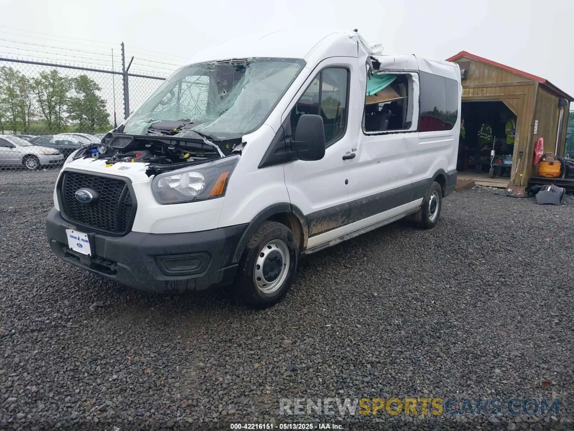 2 Photograph of a damaged car 1FBAX2C89RKB89363 FORD TRANSIT-350 PASSENGER VAN 2024