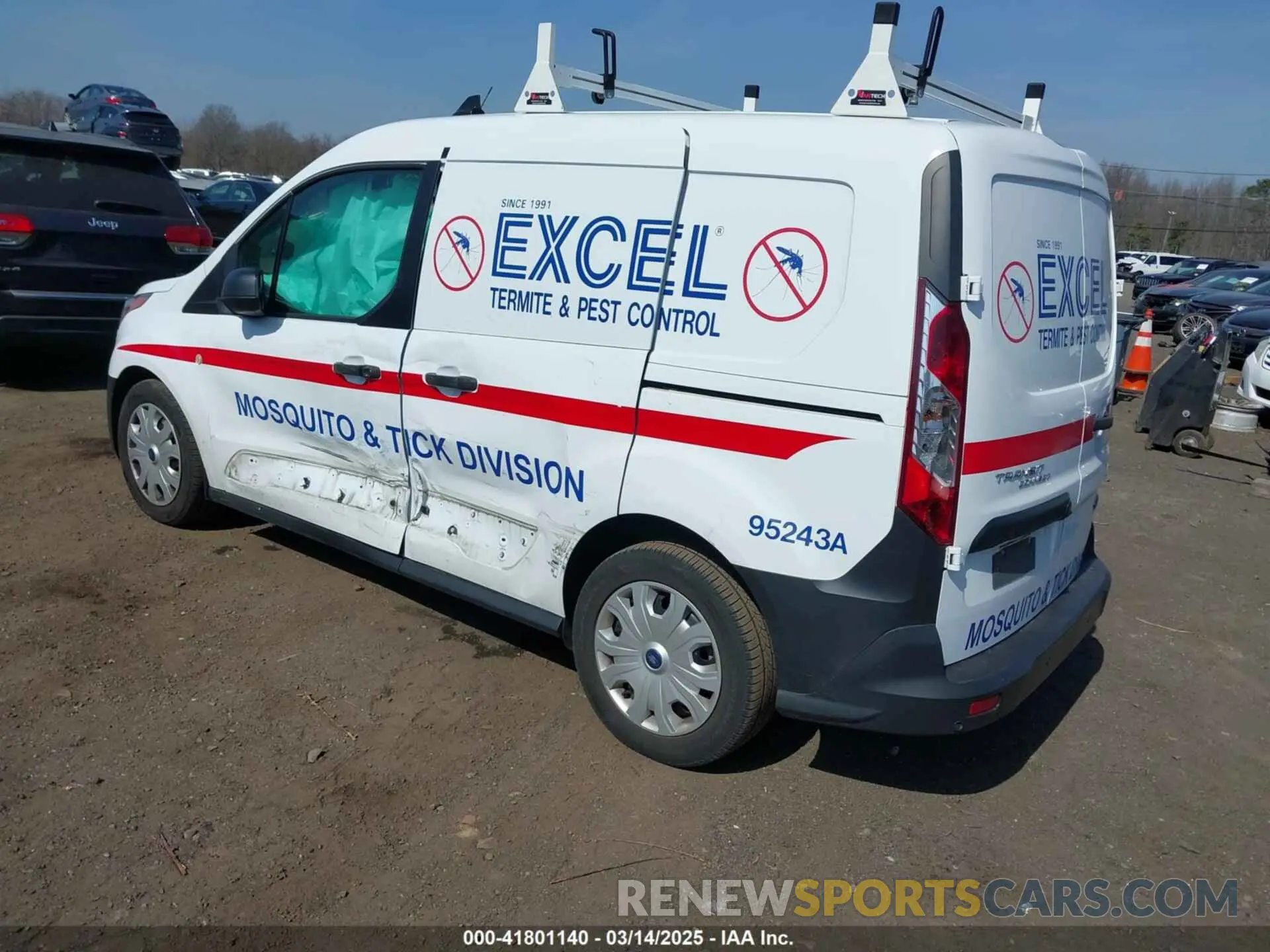 3 Фотография поврежденного автомобиля NM0LS6E29K1391292 FORD TRANSIT CONNECT 2019