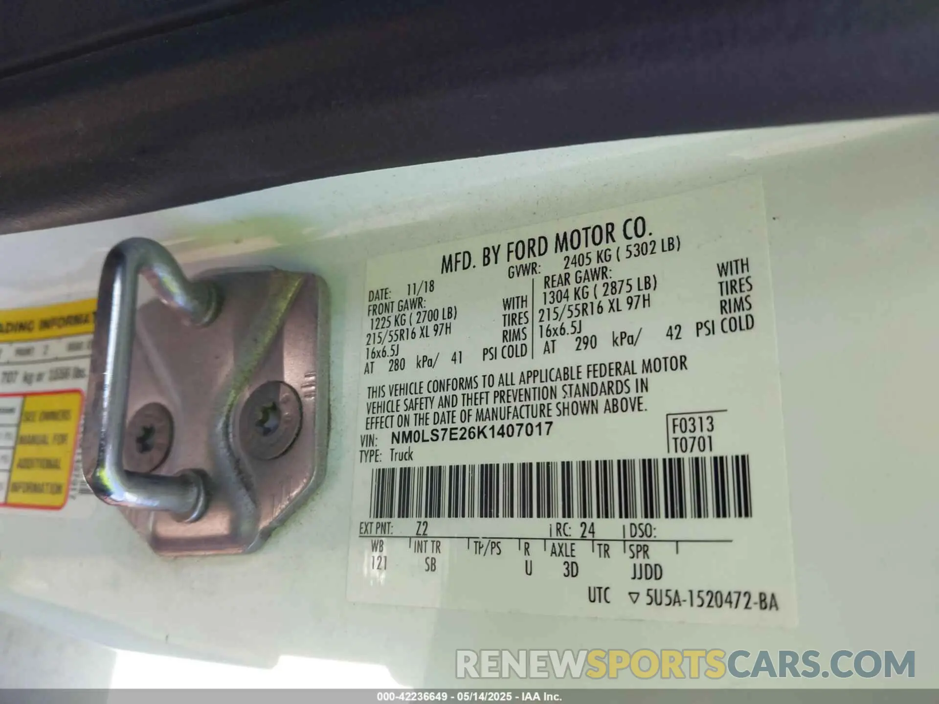 9 Photograph of a damaged car NM0LS7E26K1407017 FORD TRANSIT CONNECT 2019