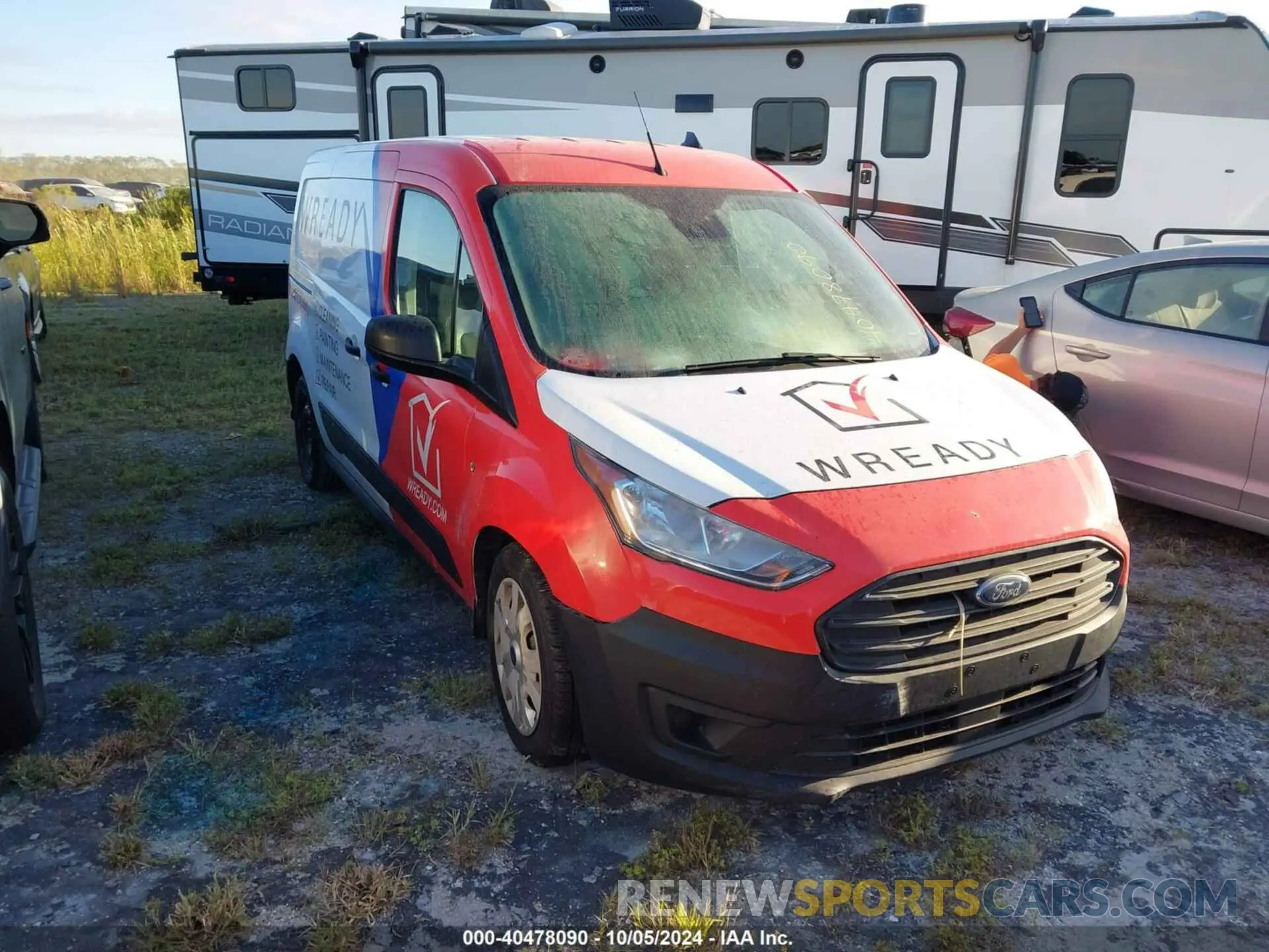 1 Photograph of a damaged car NM0LS7E28K1419475 FORD TRANSIT CONNECT 2019