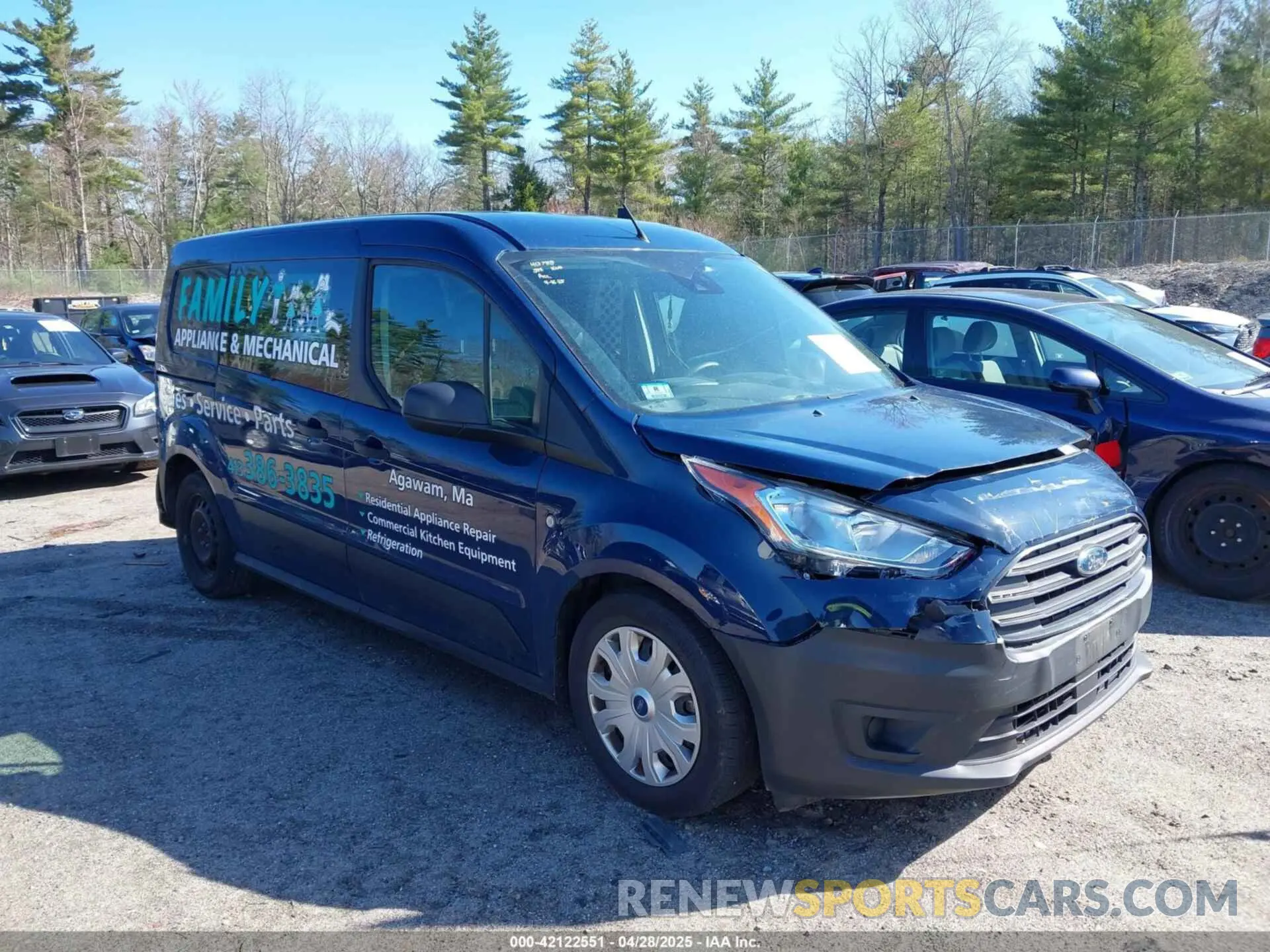 1 Фотография поврежденного автомобиля NM0LS7E28K1426636 FORD TRANSIT CONNECT 2019