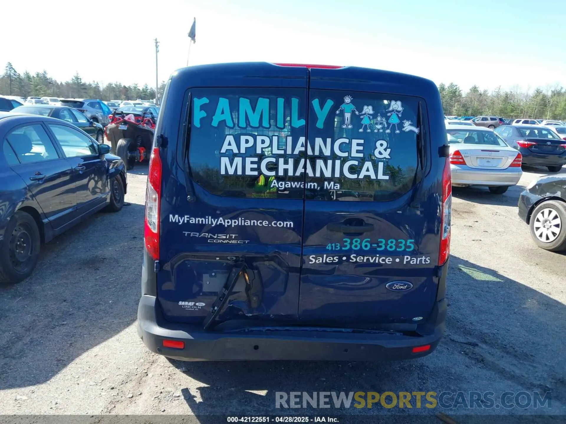 17 Фотография поврежденного автомобиля NM0LS7E28K1426636 FORD TRANSIT CONNECT 2019