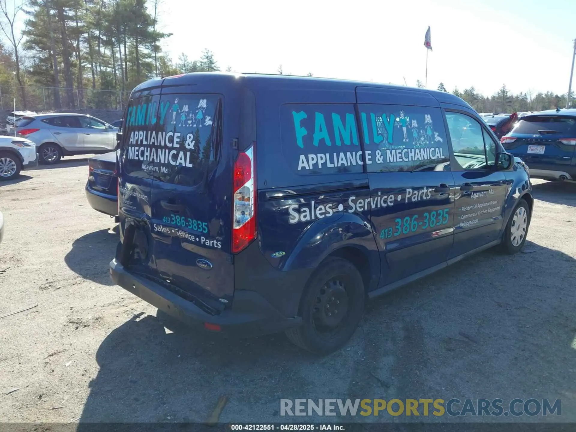 4 Фотография поврежденного автомобиля NM0LS7E28K1426636 FORD TRANSIT CONNECT 2019