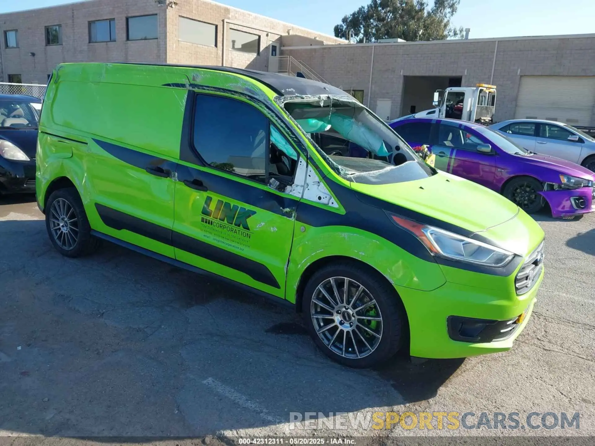1 Photograph of a damaged car NM0LS7F28K1401167 FORD TRANSIT CONNECT 2019