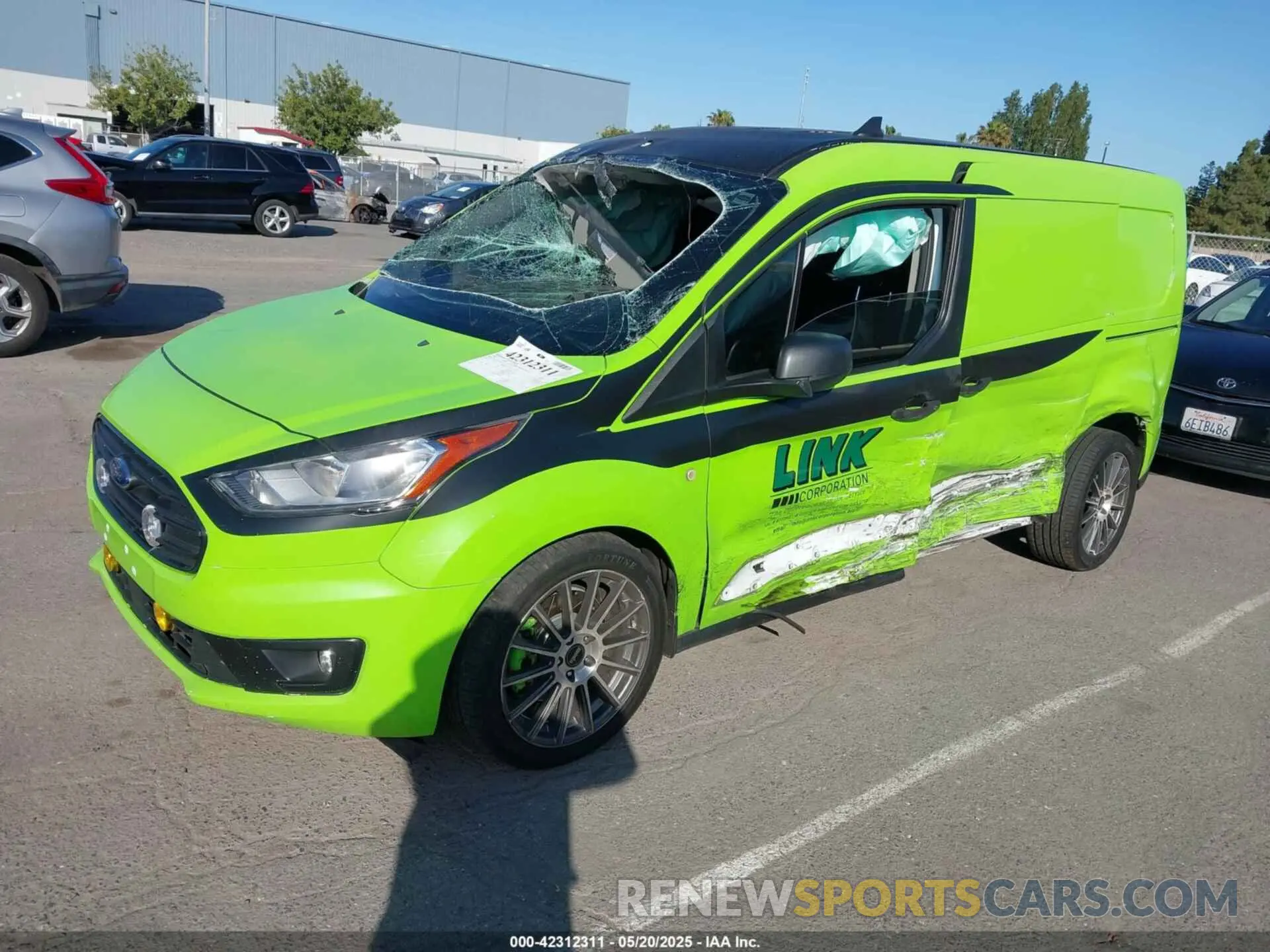 2 Photograph of a damaged car NM0LS7F28K1401167 FORD TRANSIT CONNECT 2019